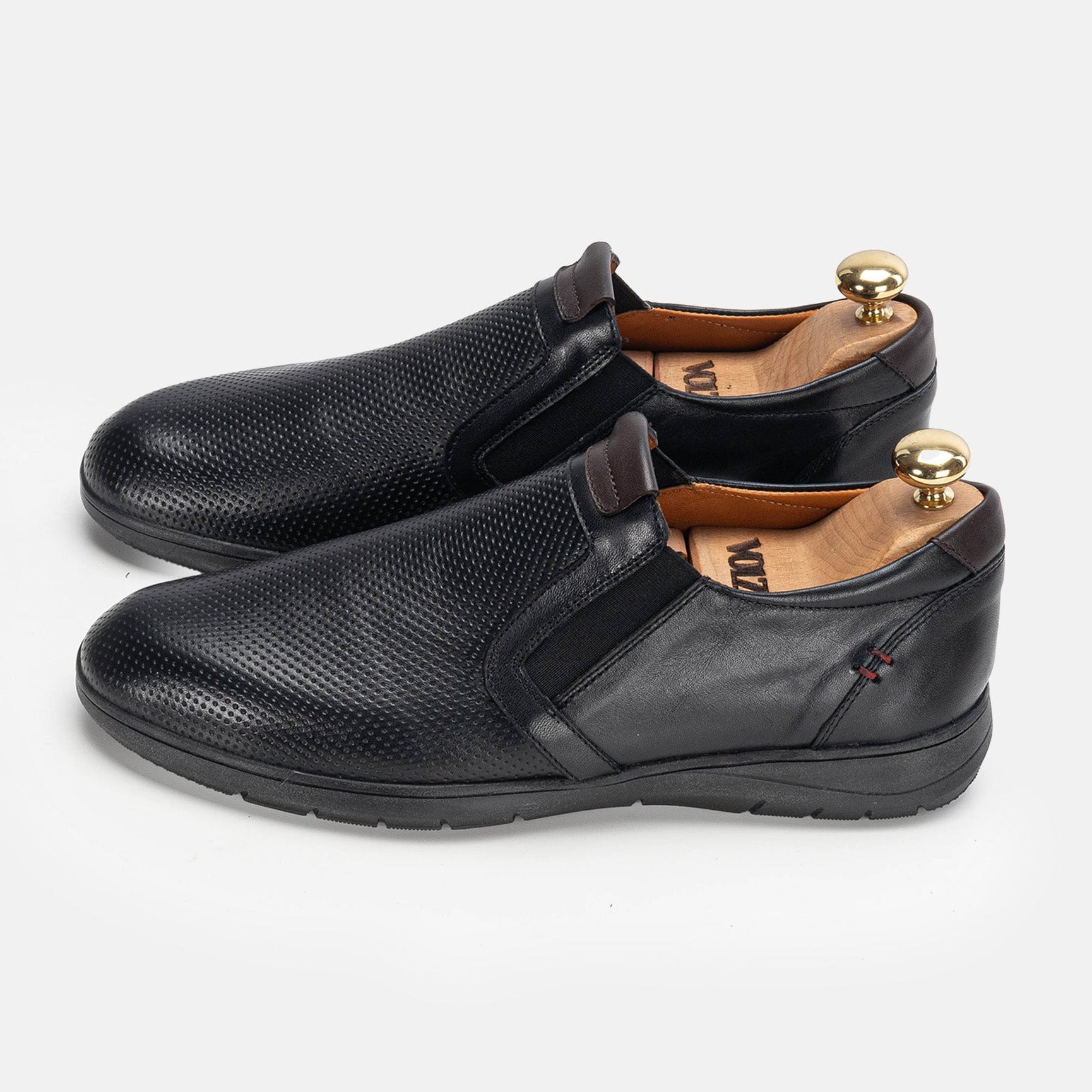 Volzak 2035 Black Leather Shoe