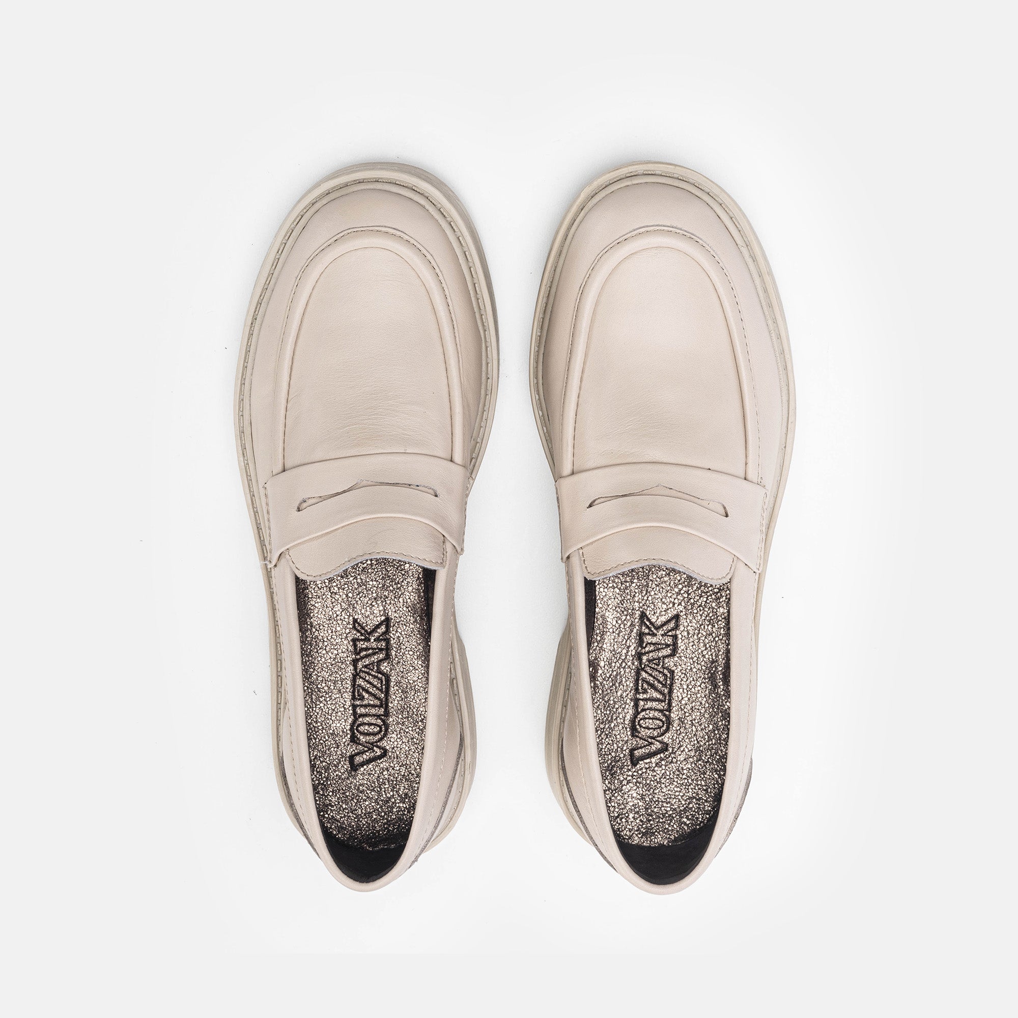 Volzak 6035 Chaussure en cuir Beige