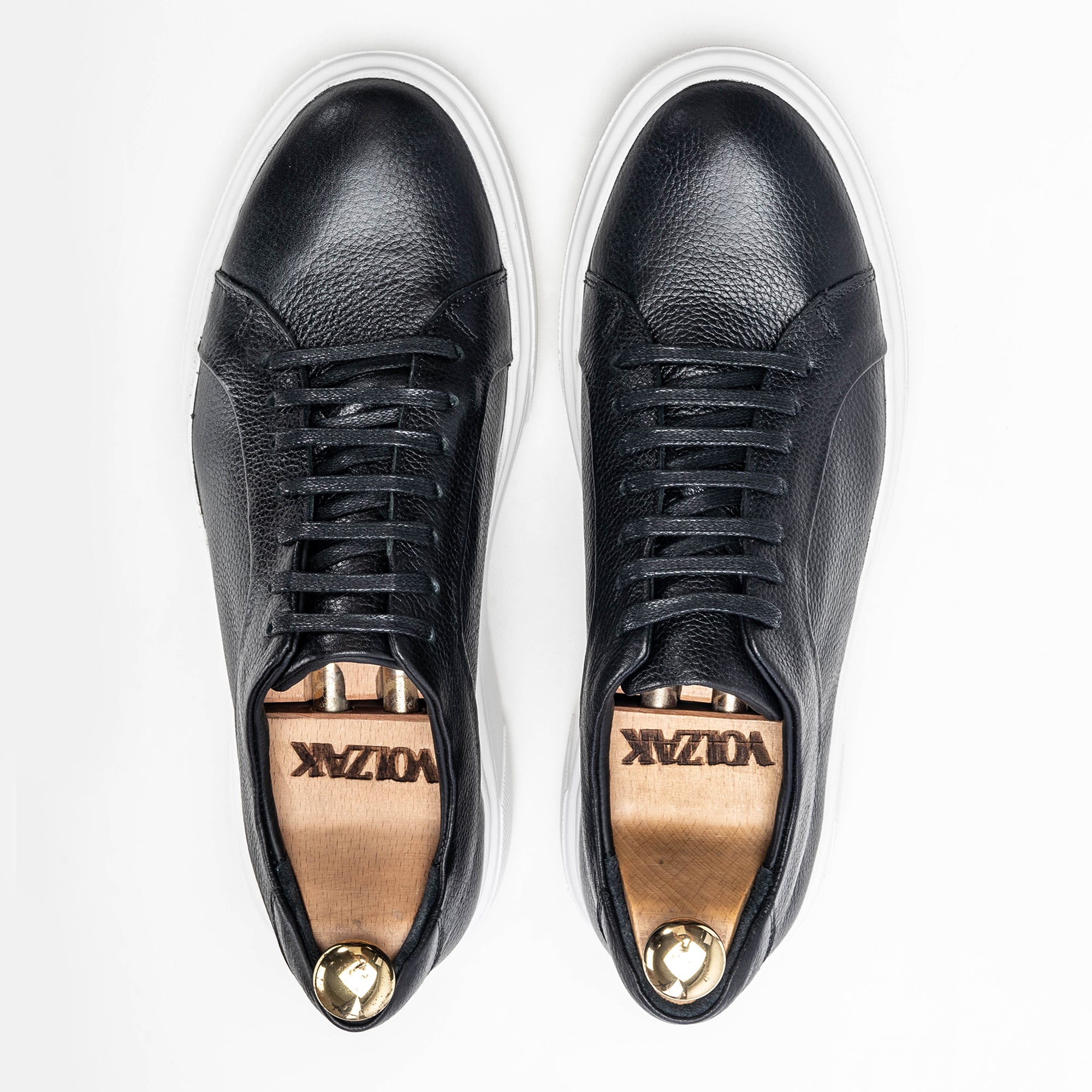 Volzak 400 Black Leather Sneakers