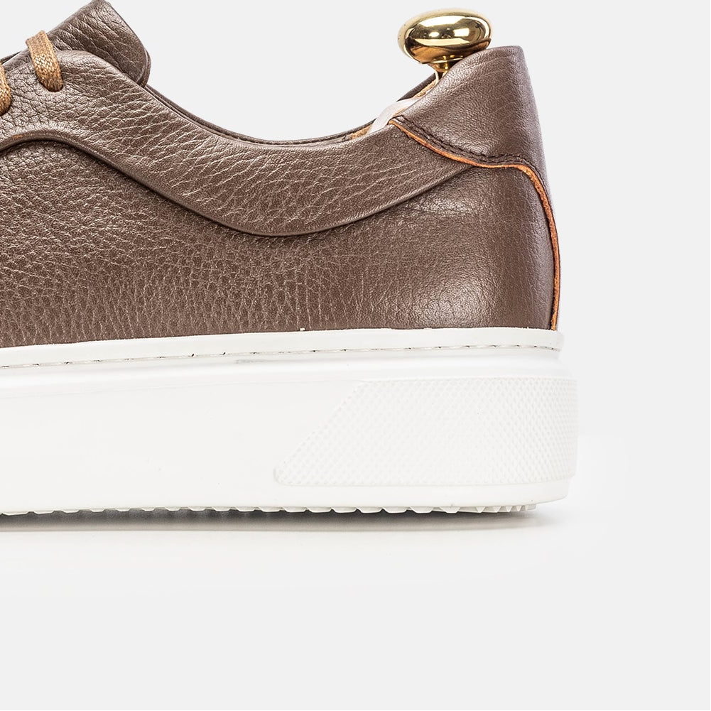 Volzak 400 Brown Leather Sneakers
