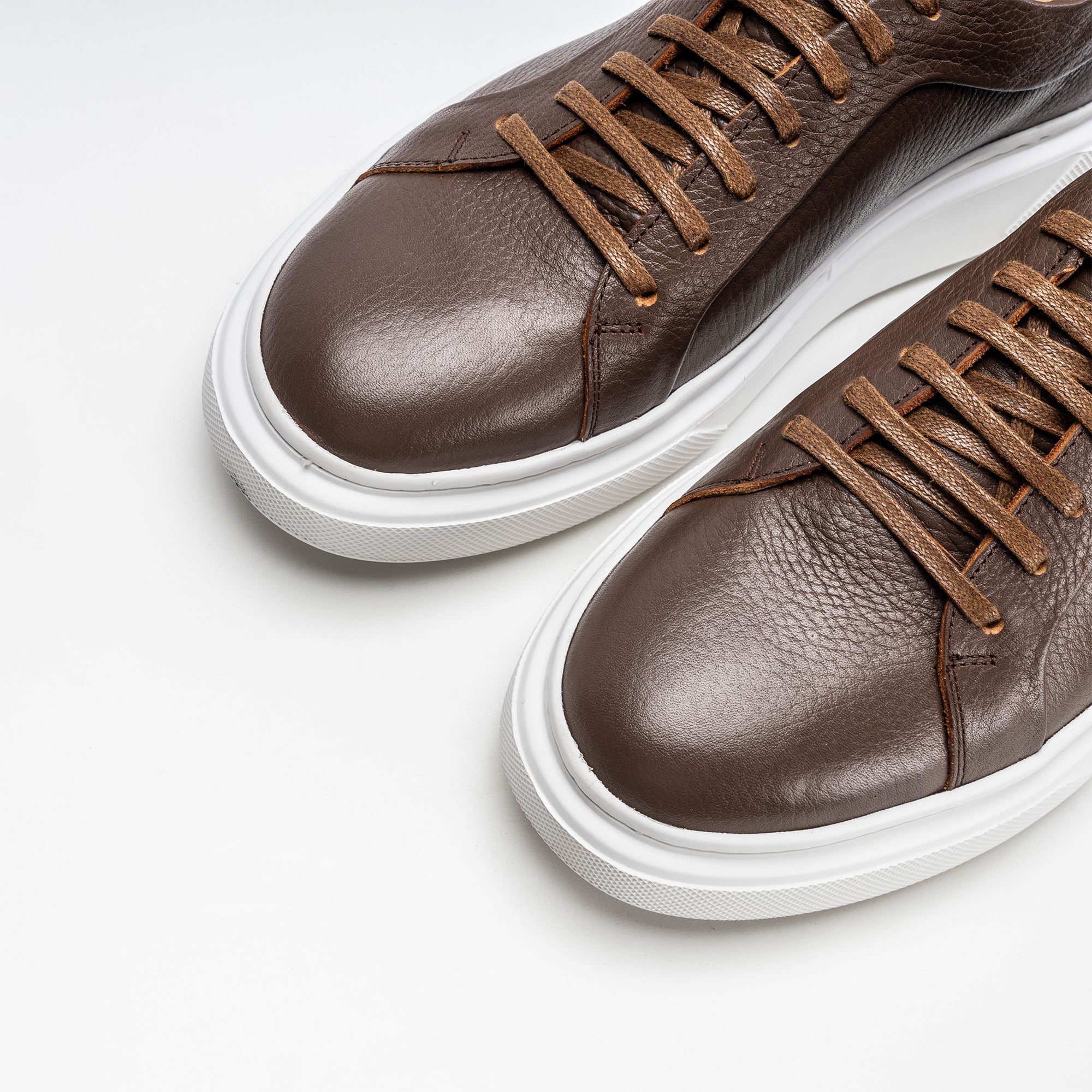Volzak 400 Brown Leather Sneakers