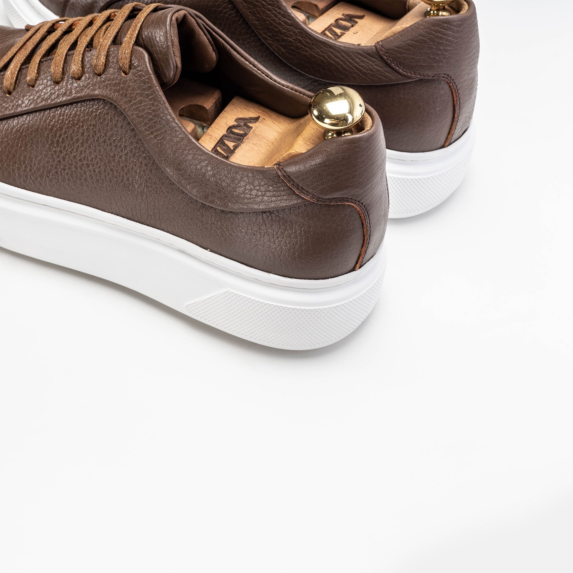 Volzak 400 Brown Leather Sneakers
