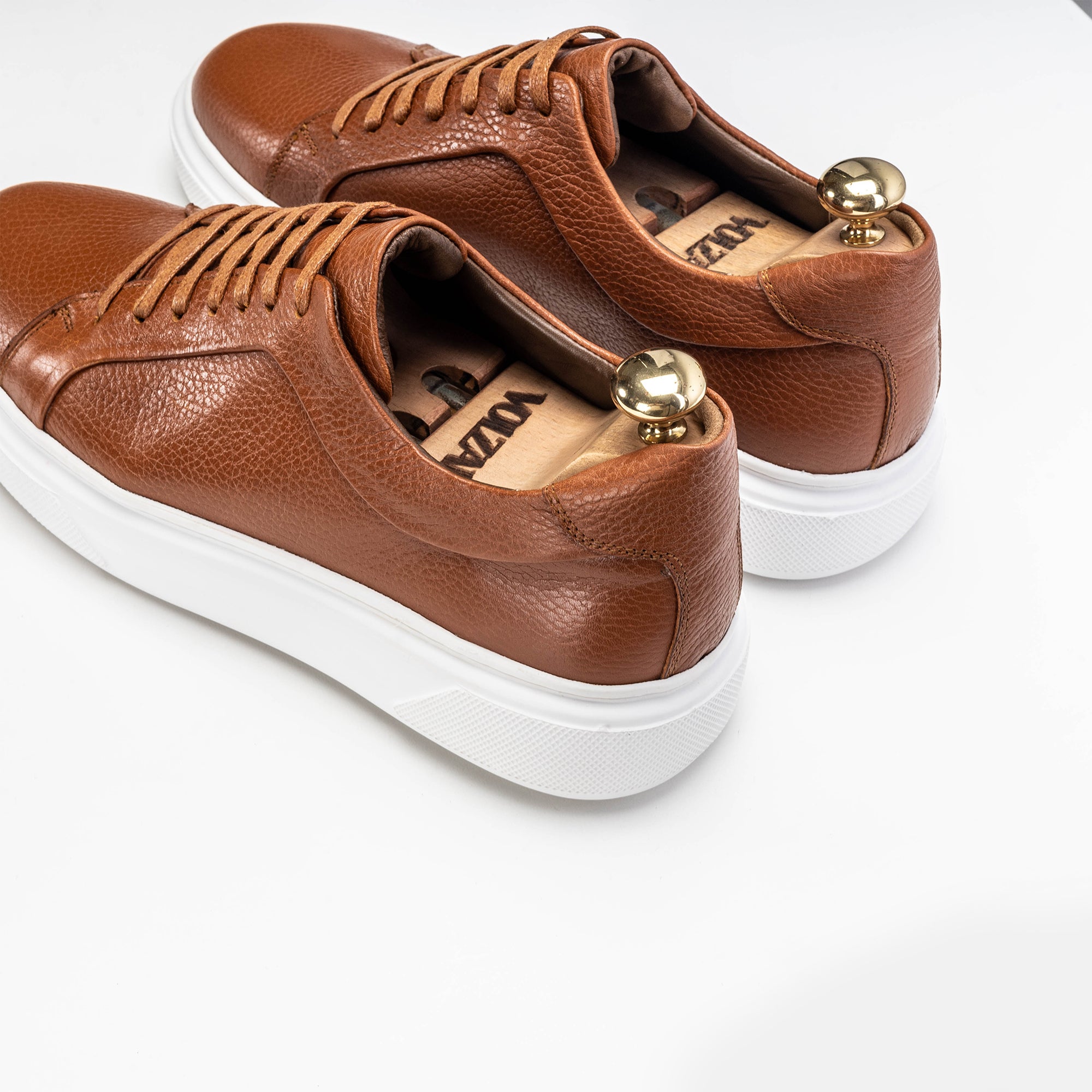 Volzak 400 Basket en cuir Camel