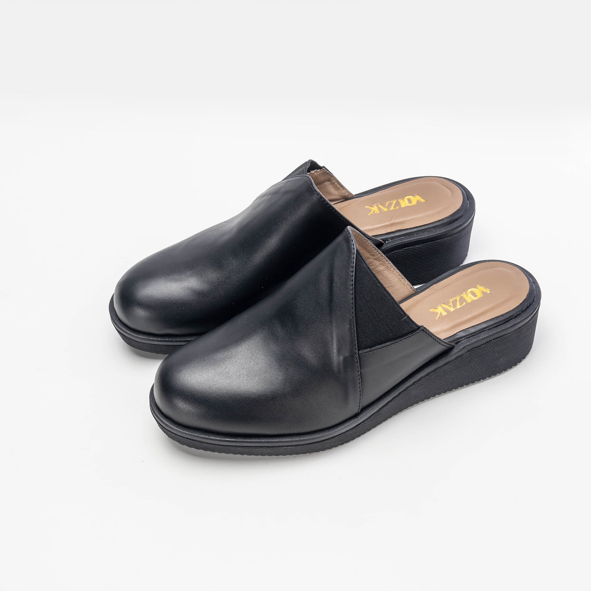 Volzak 051 Sabot en cuir Noir