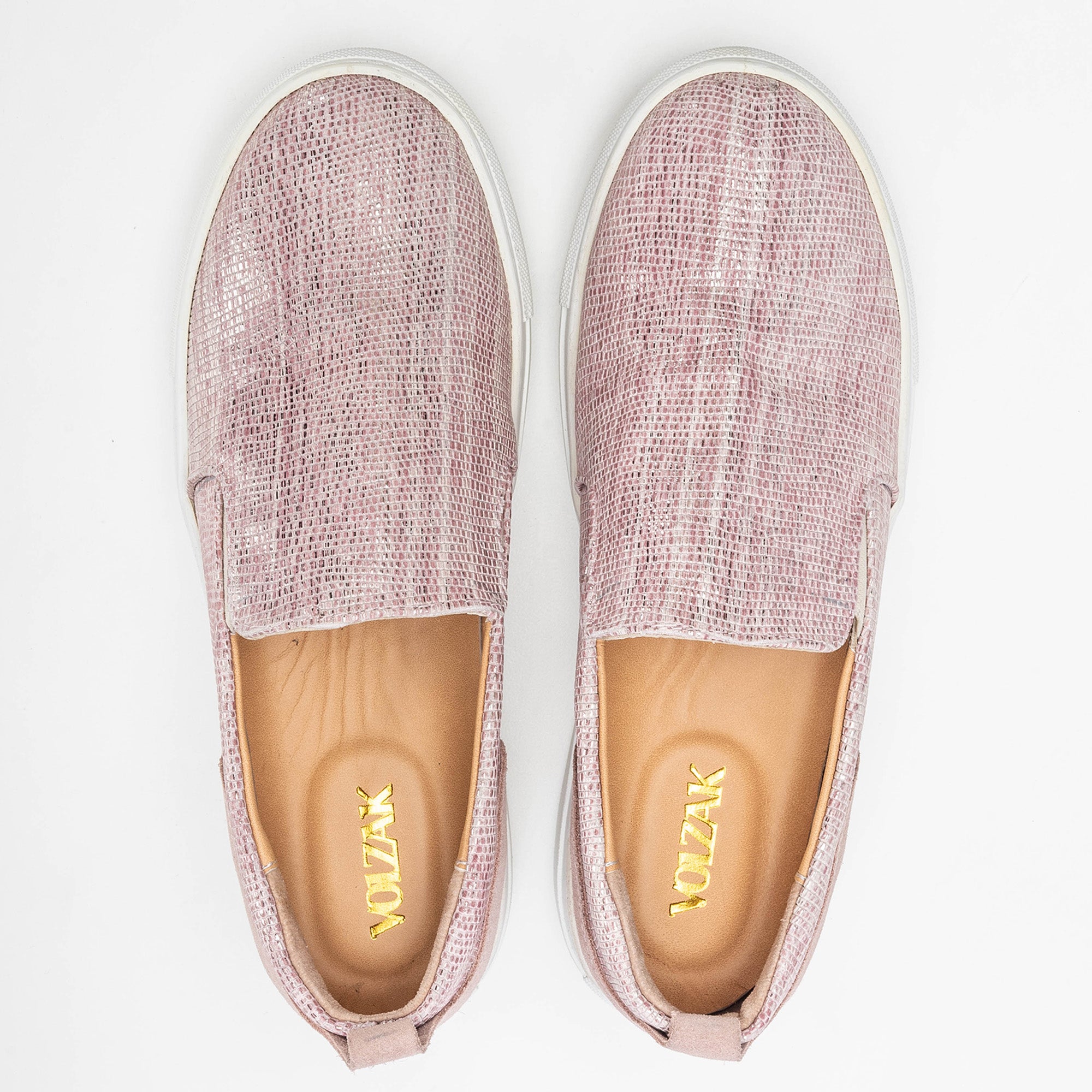 Volzak 072 Basket en nubuck Rose
