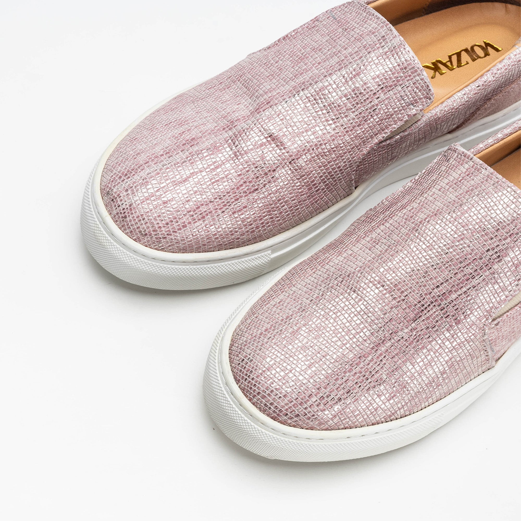 Volzak 072 Basket en nubuck Rose