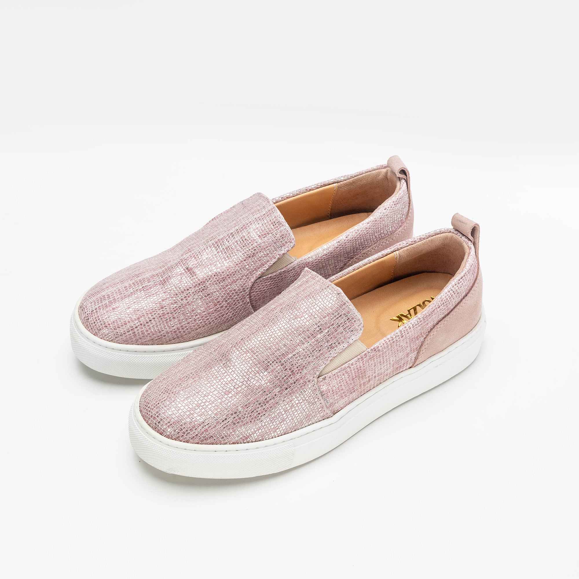 Volzak 072 Basket en nubuck Rose