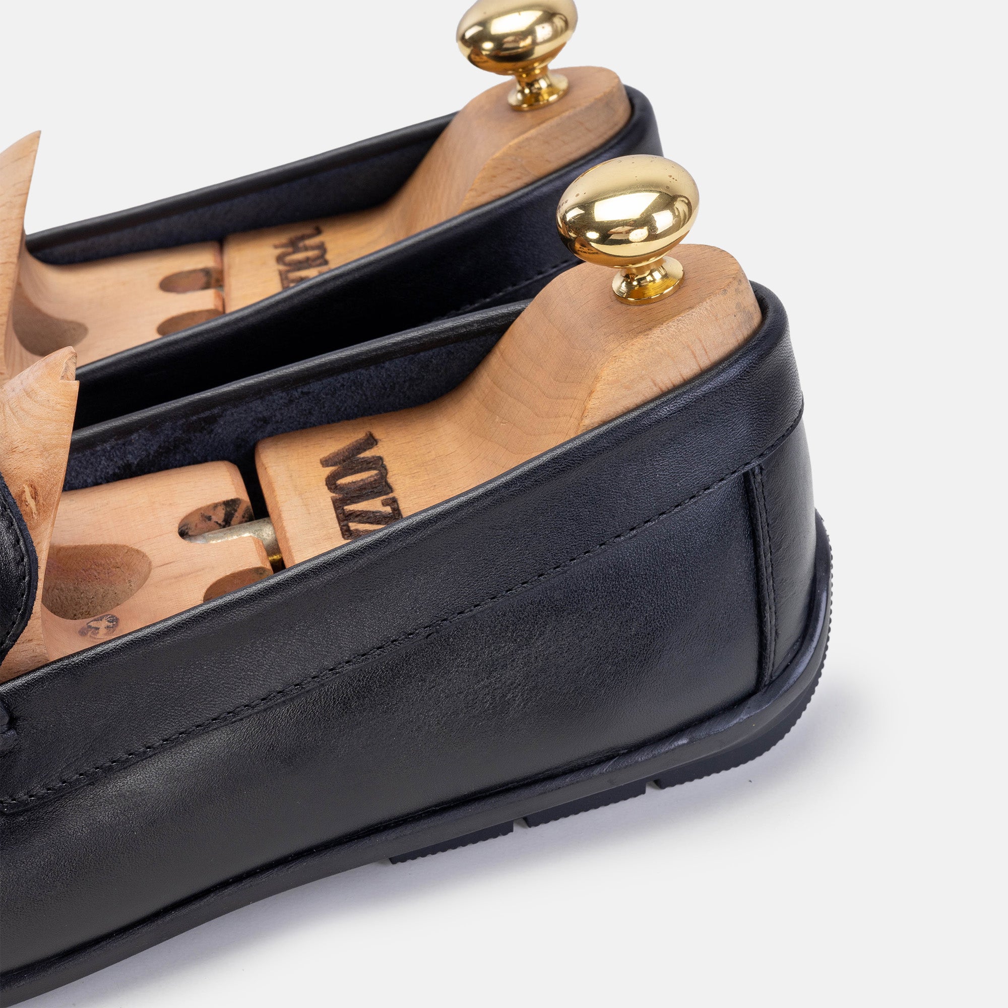 Volzak 5216 Mocassin en cuir noir