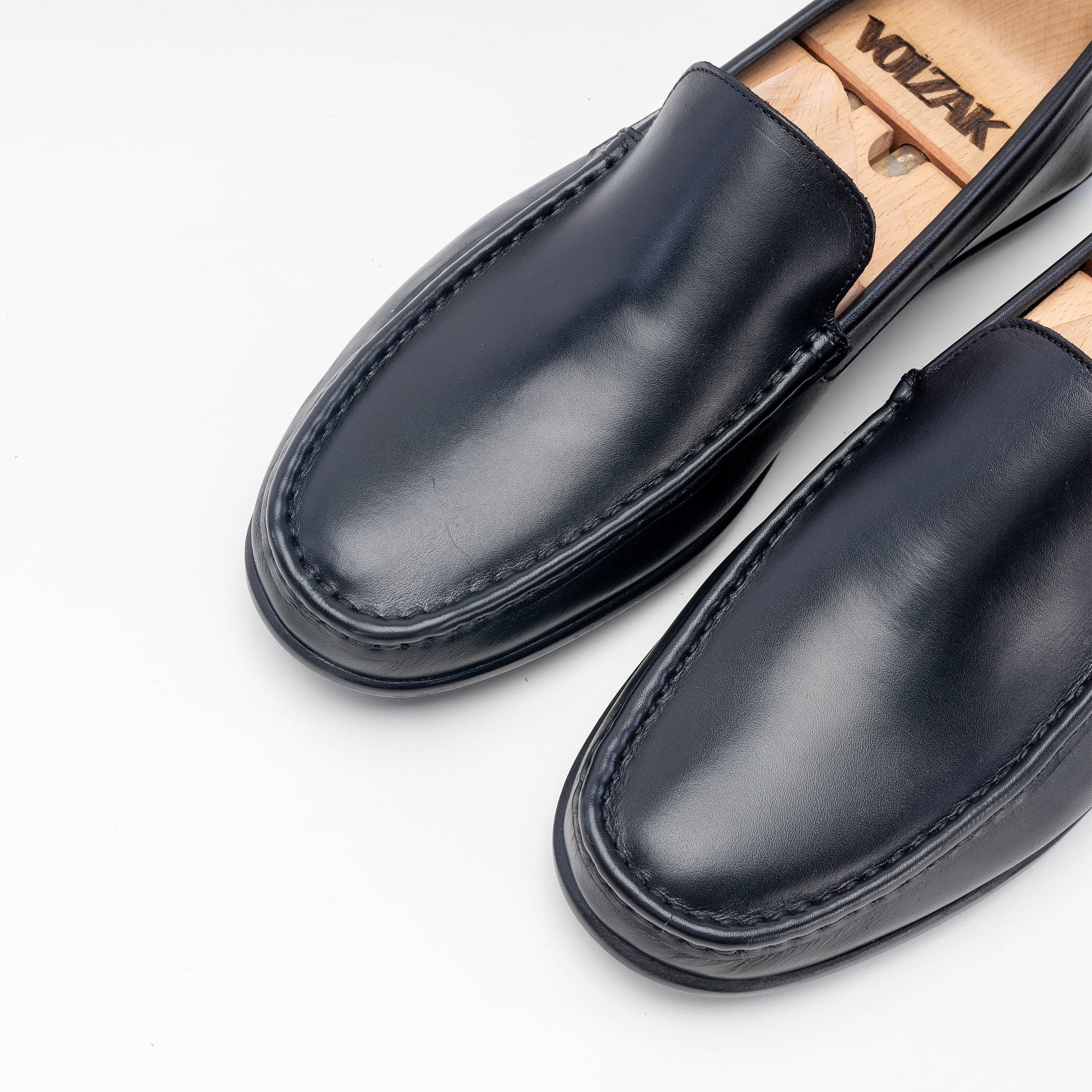 Volzak 5224 Mocassin en cuir noir