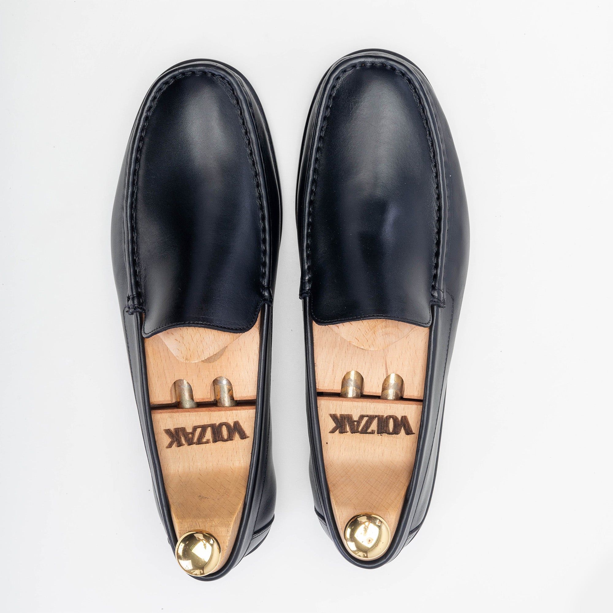 Volzak 5224 Mocassin en cuir noir