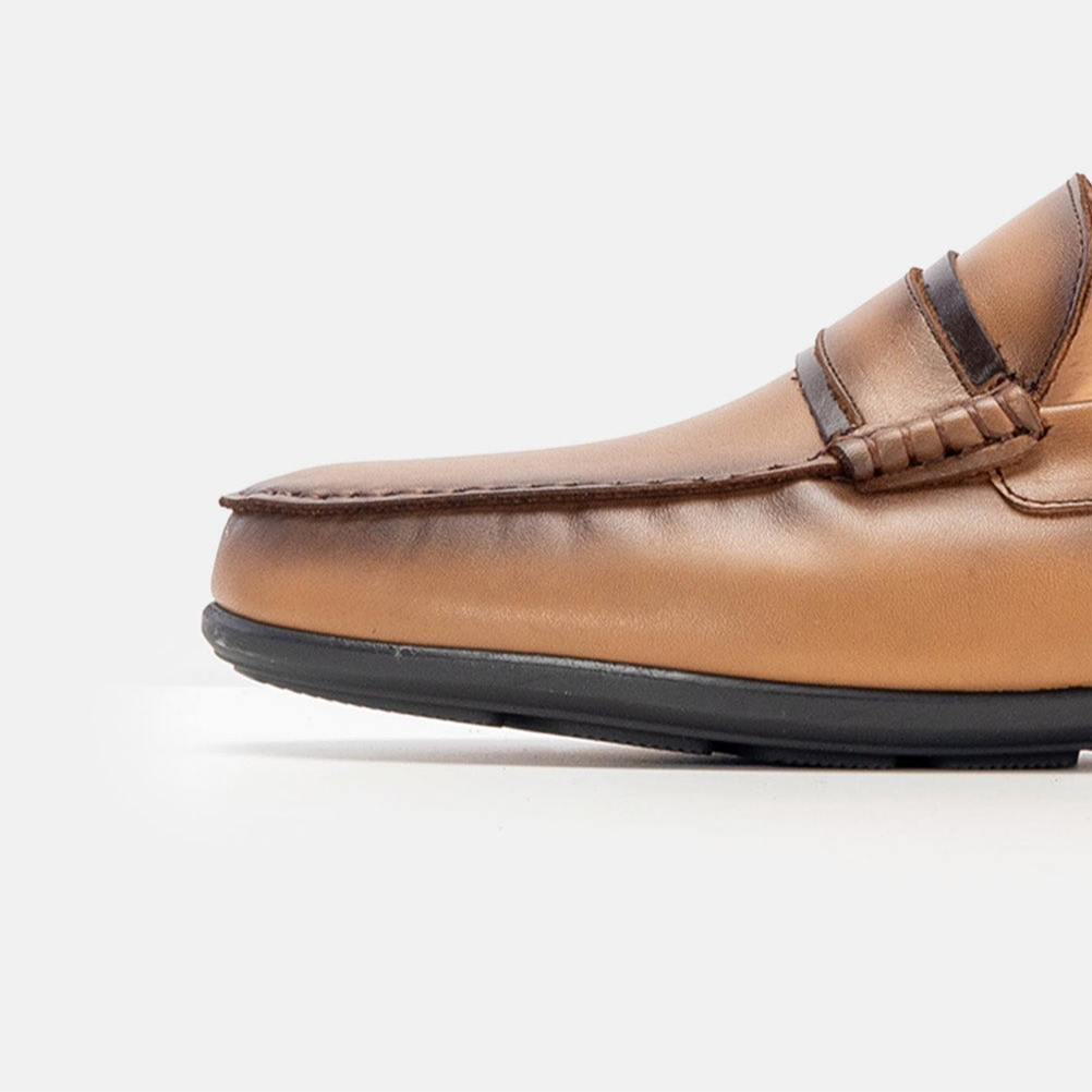 Volzak 5223 Mocassin en cuir sable