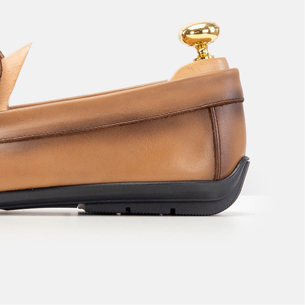 Volzak 5223 Mocassin en cuir sable