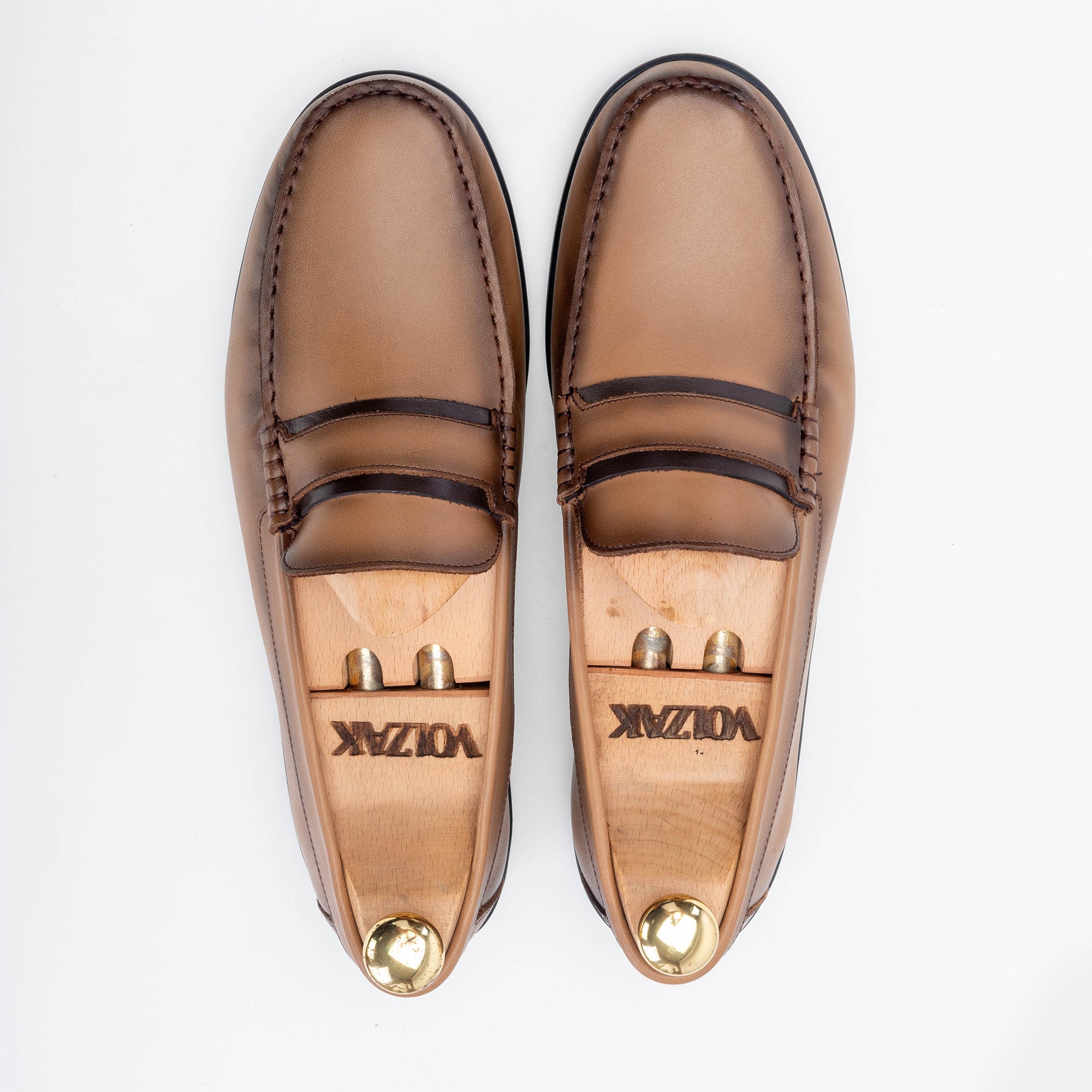 Volzak 5223 Mocassin en cuir sable