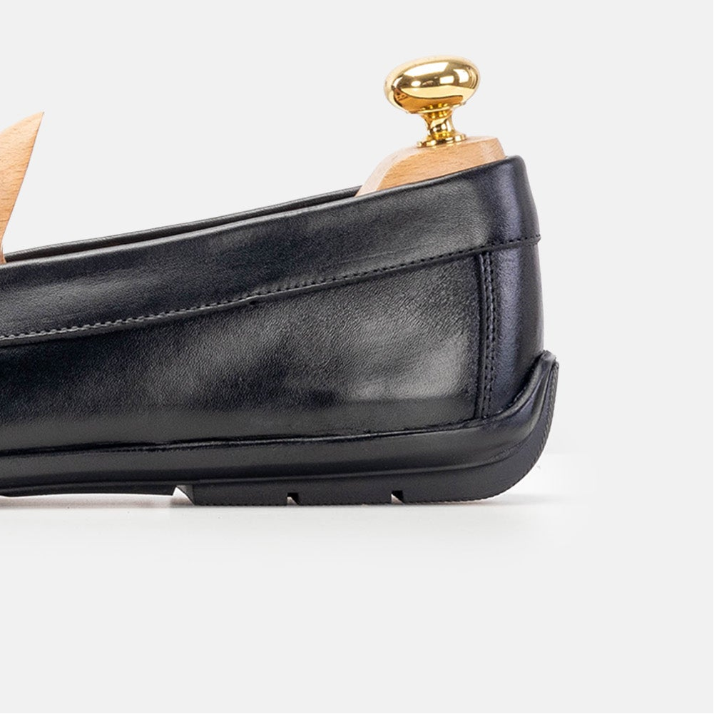 Volzak 5223 Mocassin en cuir noir
