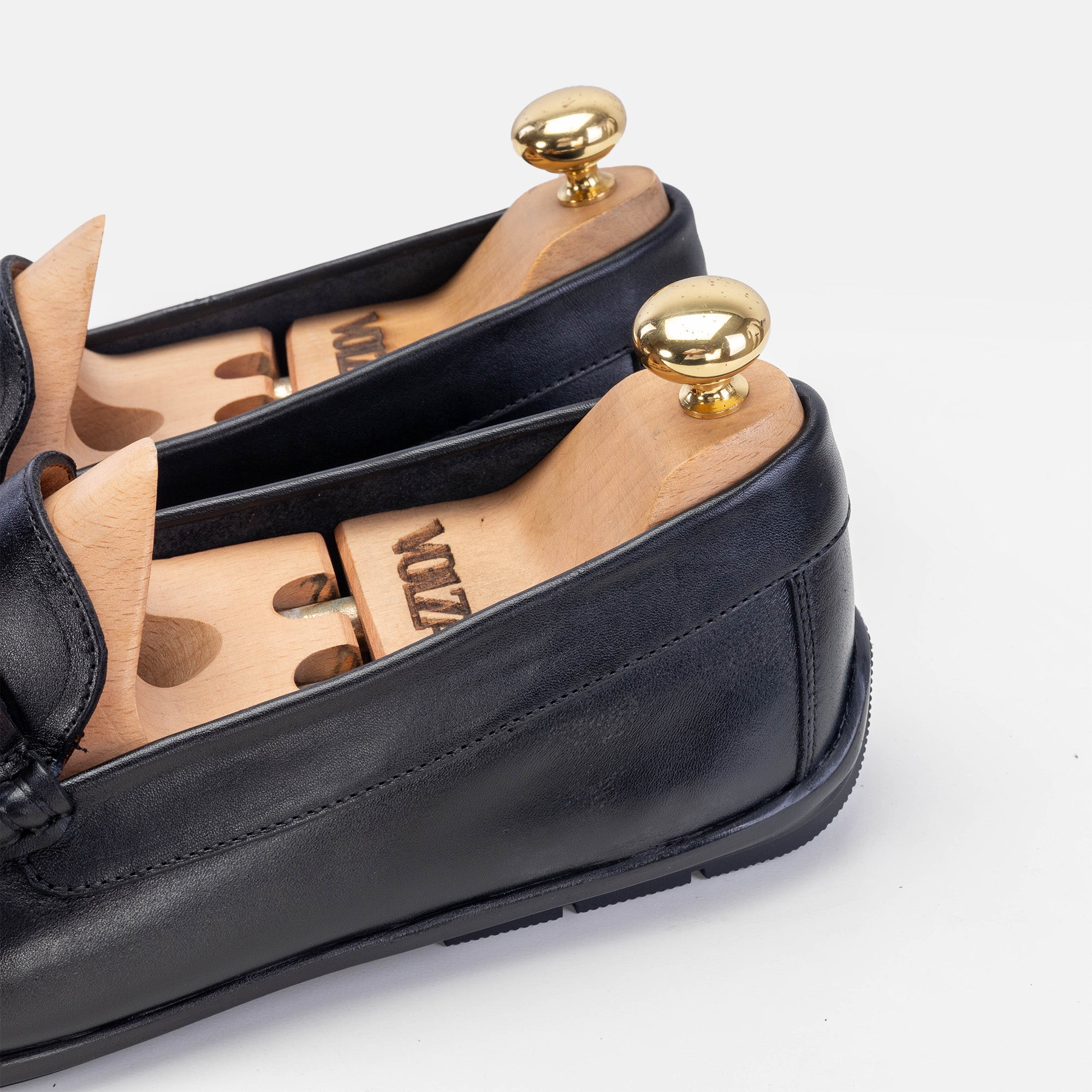 Volzak 5223 Mocassin en cuir noir