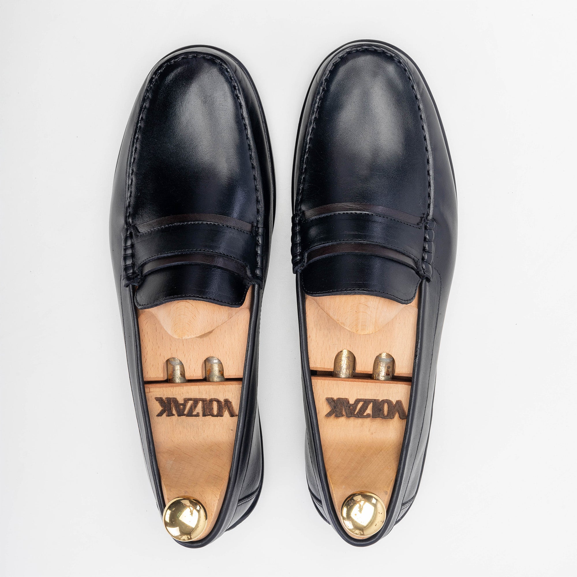 Volzak 5223 Mocassin en cuir noir