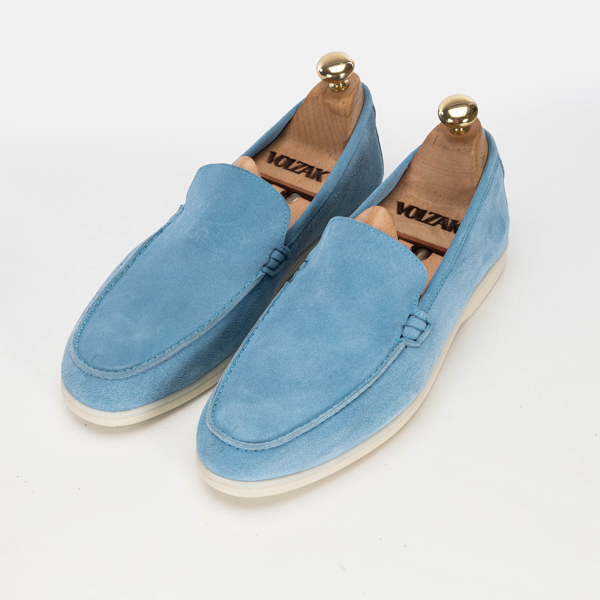 Volzak 3061 Sky Blue Suede Loafer