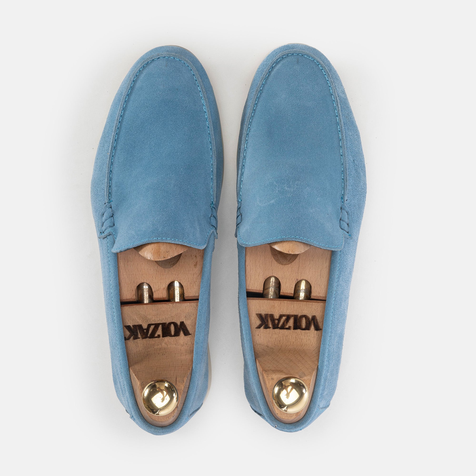 Volzak 3061 Sky Blue Suede Loafer