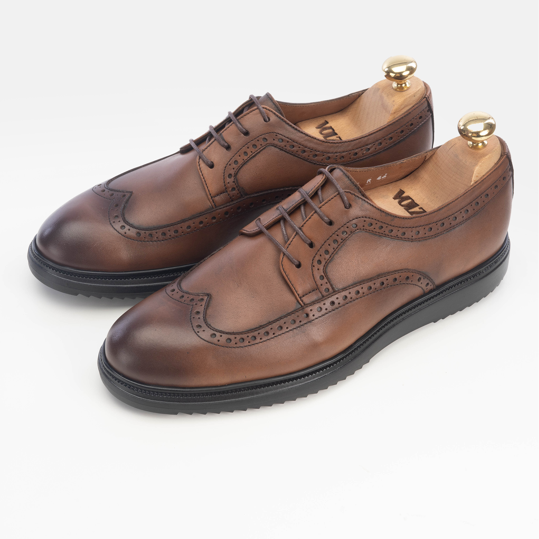 Volzak 5235 vintage brown leather shoe