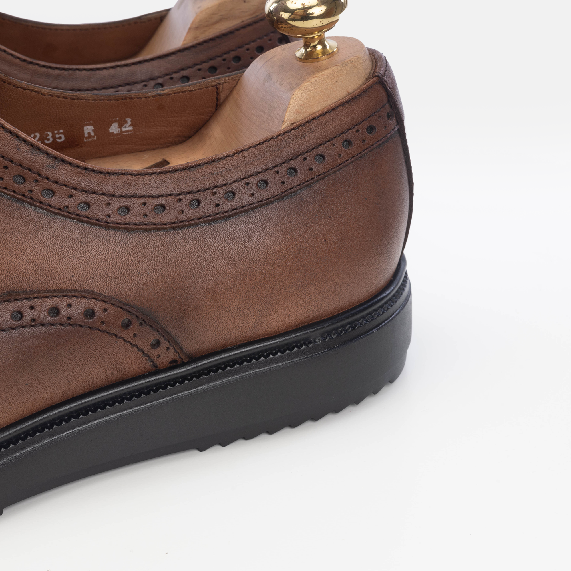 Volzak 5235 vintage brown leather shoe