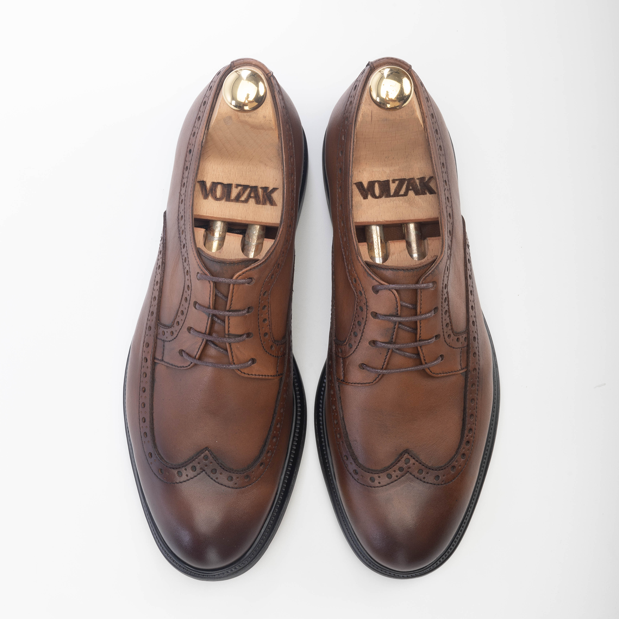 Volzak 5235 vintage brown leather shoe