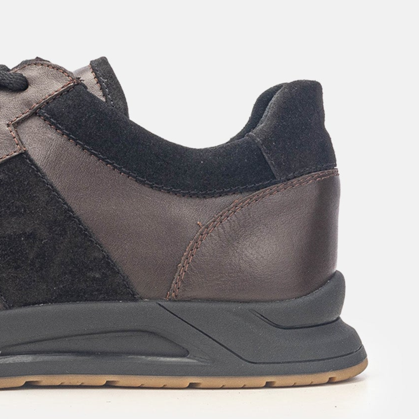 Volzak 3038 Leather Sneakers Brown Black