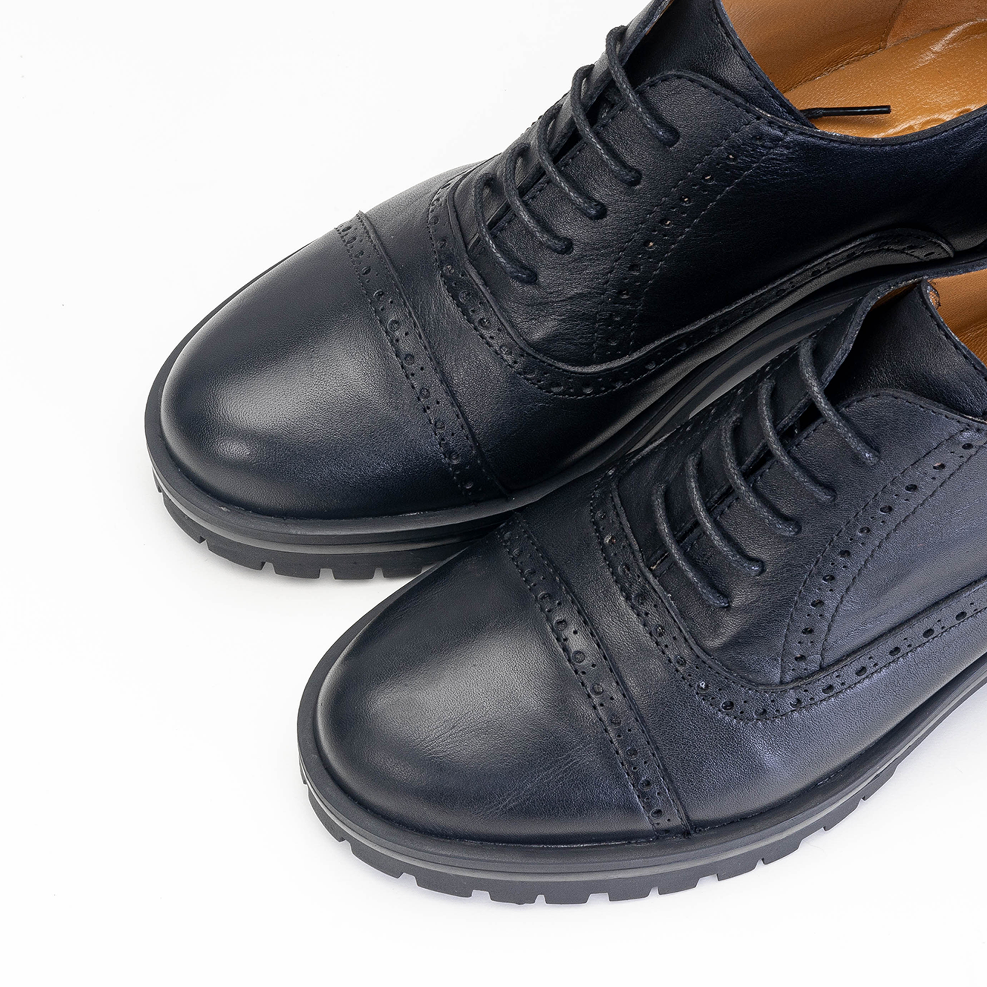 Volzak 2809 Black Leather Shoe