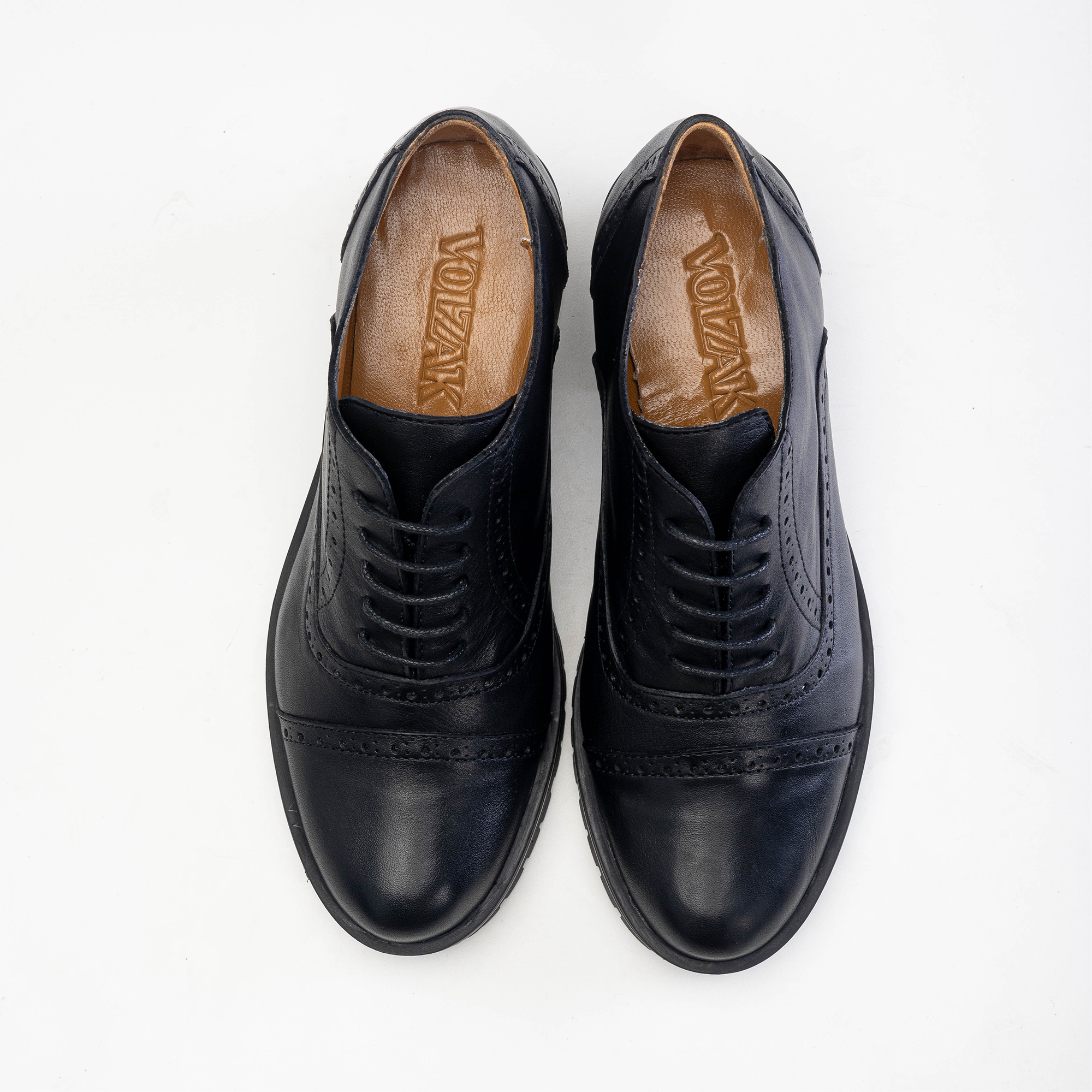 Volzak 2809 Black Leather Shoe