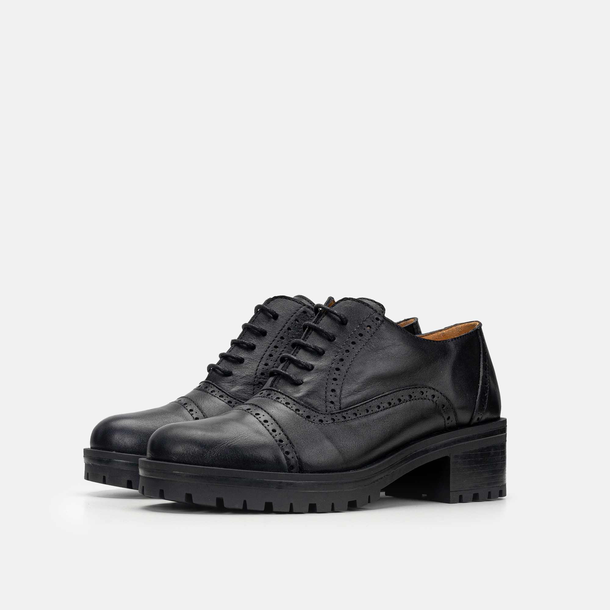 Volzak 2809 Black Leather Shoe