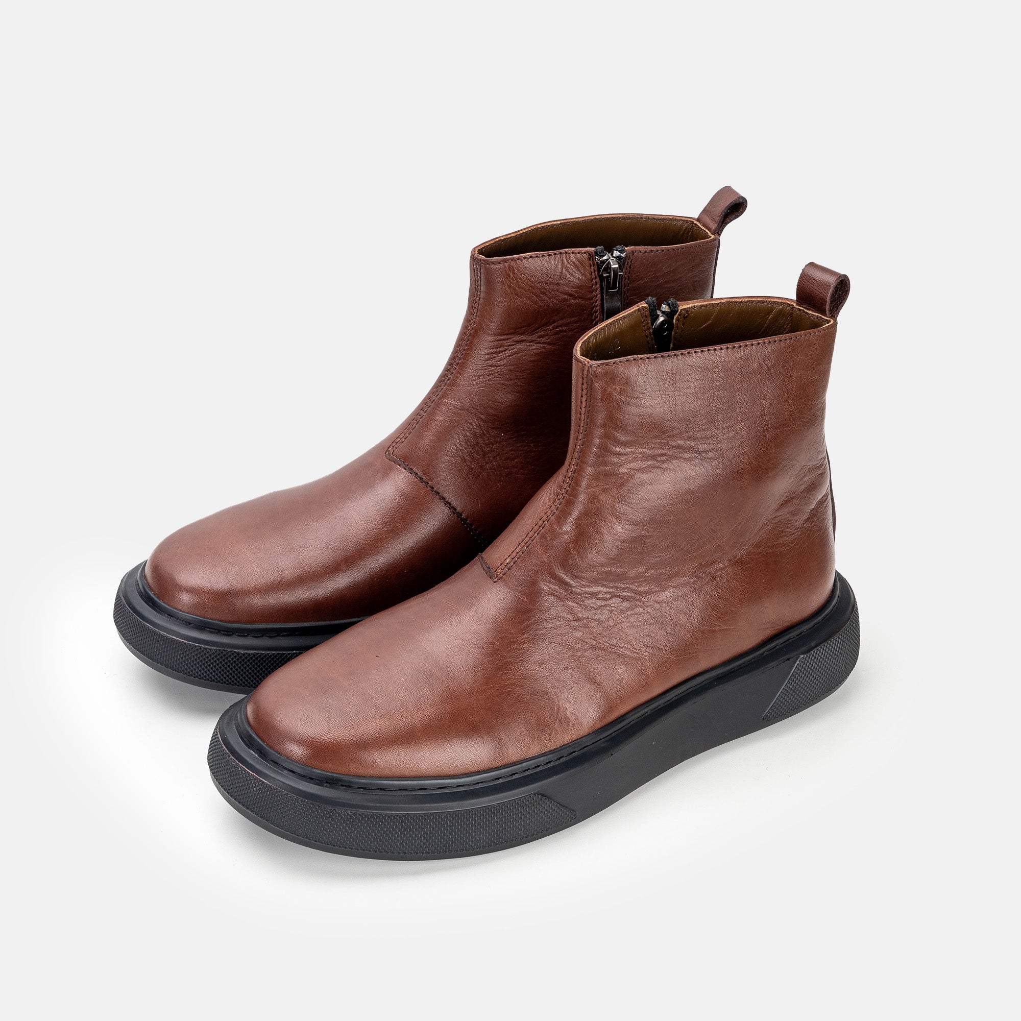 Volzak 303 Bottine en cuir Marron
