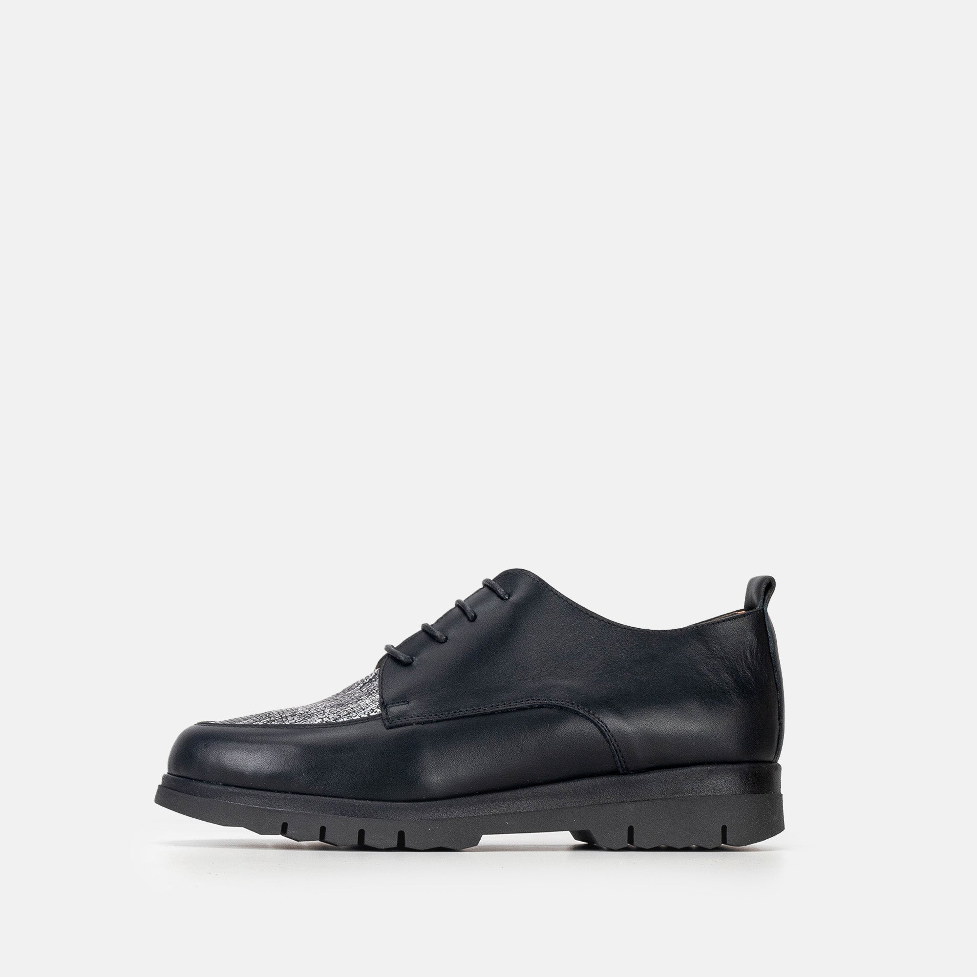 Volzak 2024 Chaussure en cuir Noir Argenté
