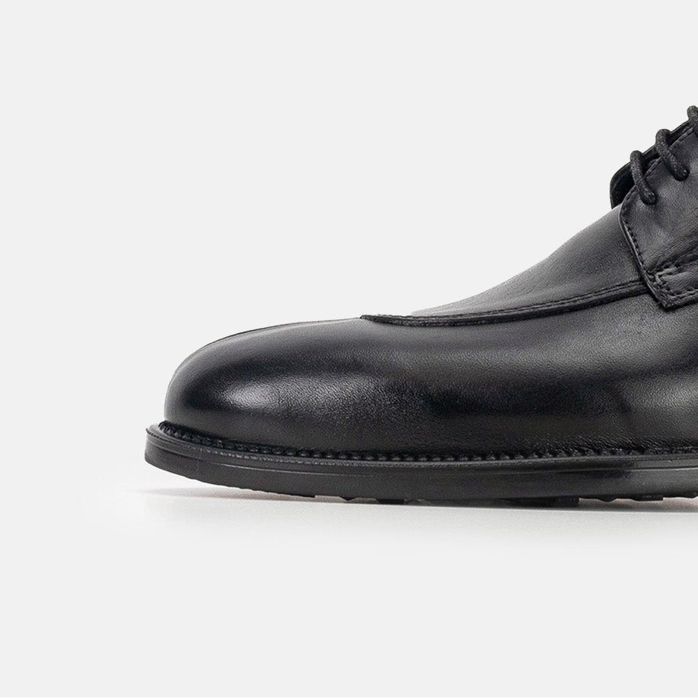 Volzak 0704 s Black Leather Shoe