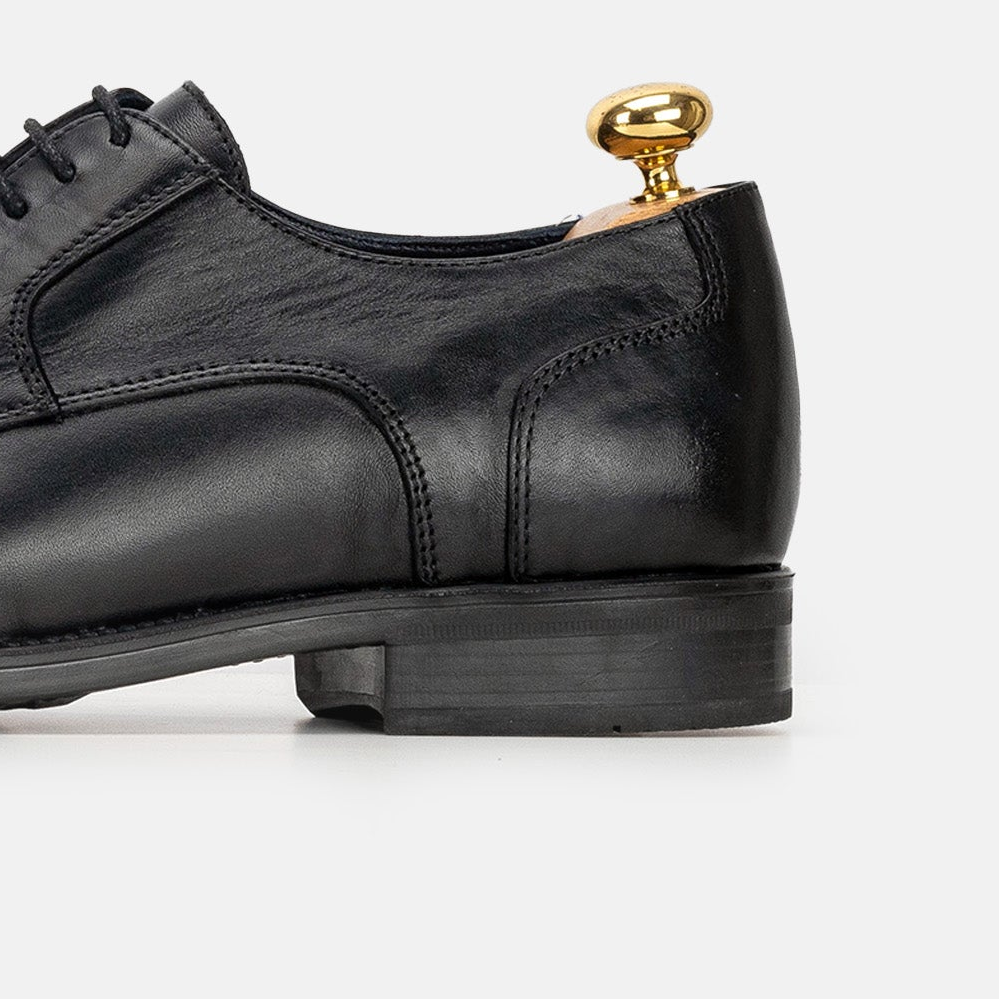 Volzak 0704 s Black Leather Shoe
