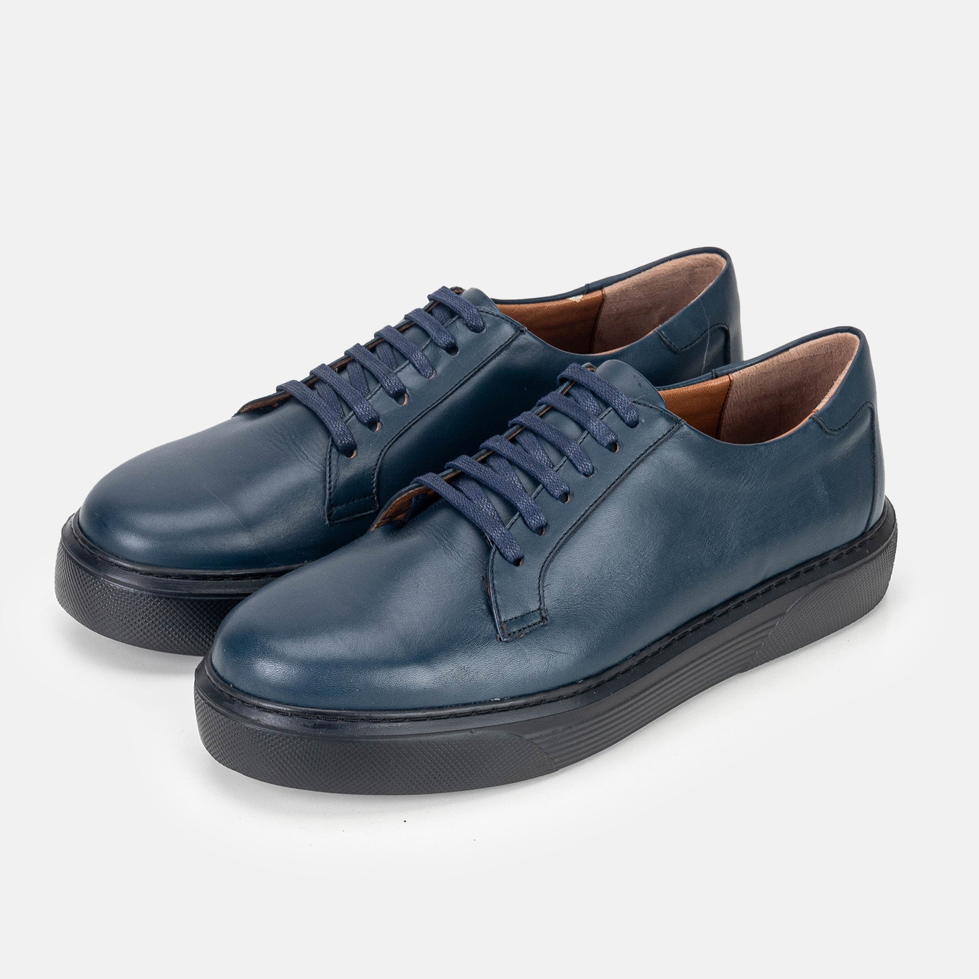 Volzak 5301 basket en cuir Bleu