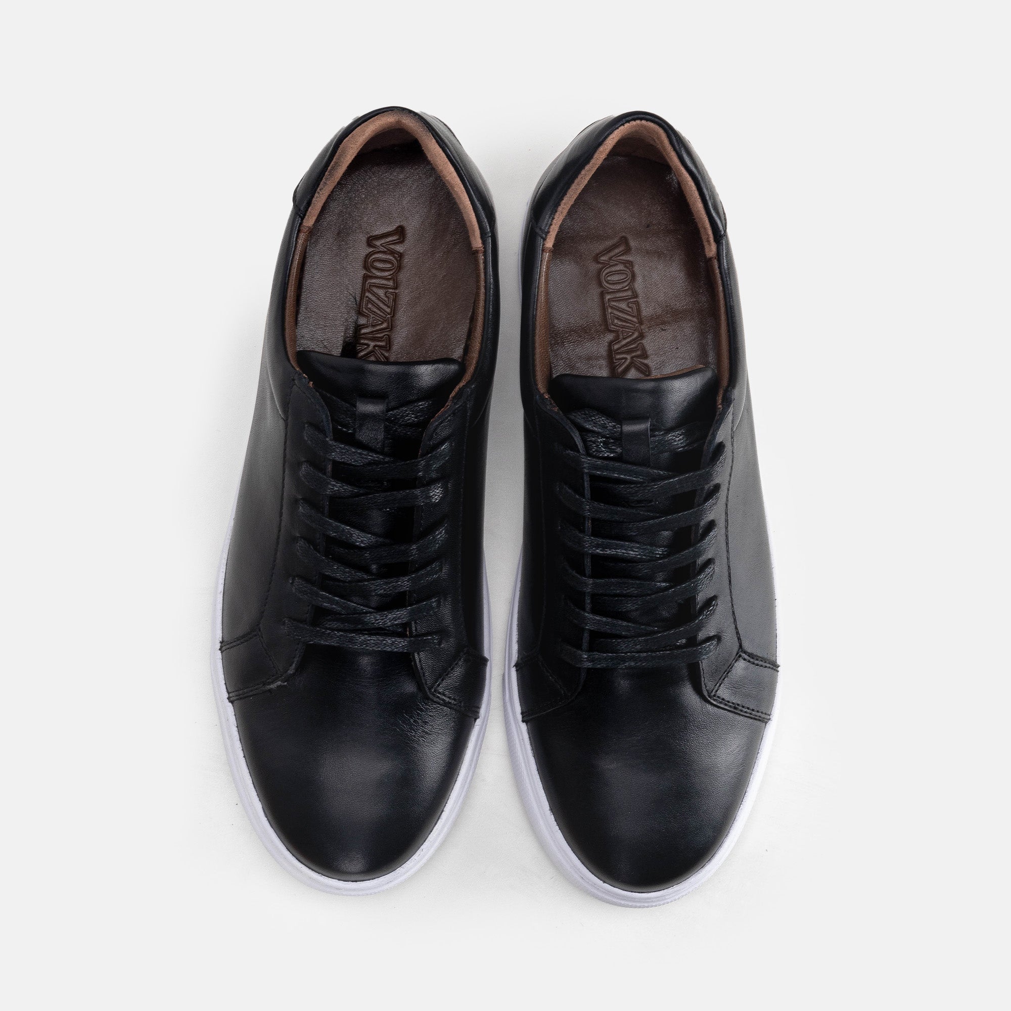 Volzak 3930 Basket en cuir Noir