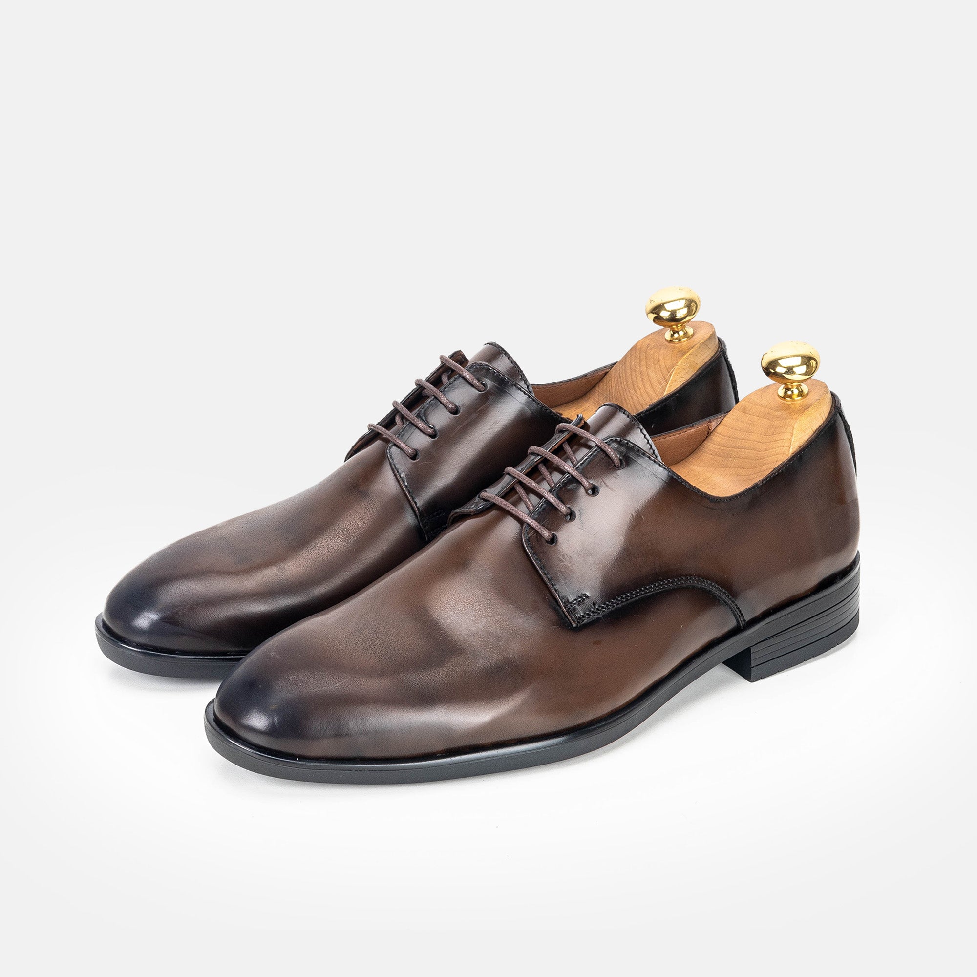 Volzak 5325 chaussure en cuir Démasquable Marron vintage