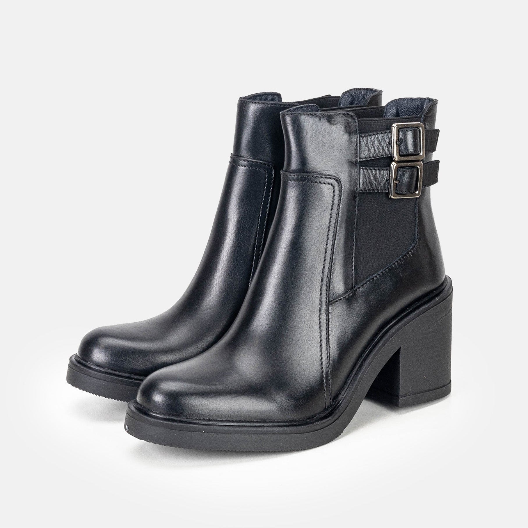 Volzak 2026 s Black Leather Ankle Boot