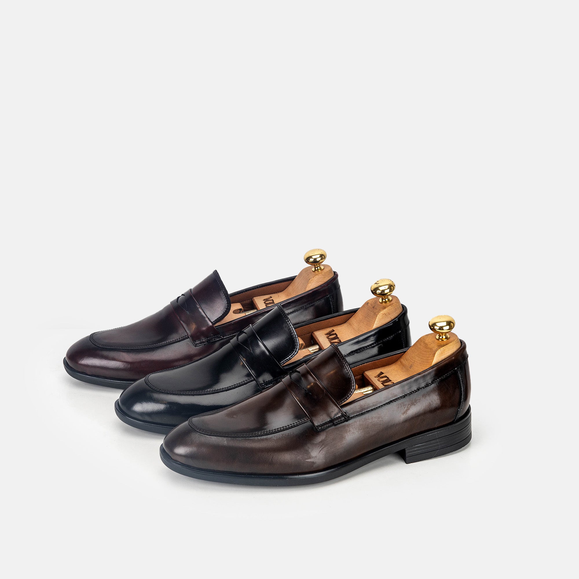 Volzak 5328 Vintage Brown Demaskable Leather Shoe