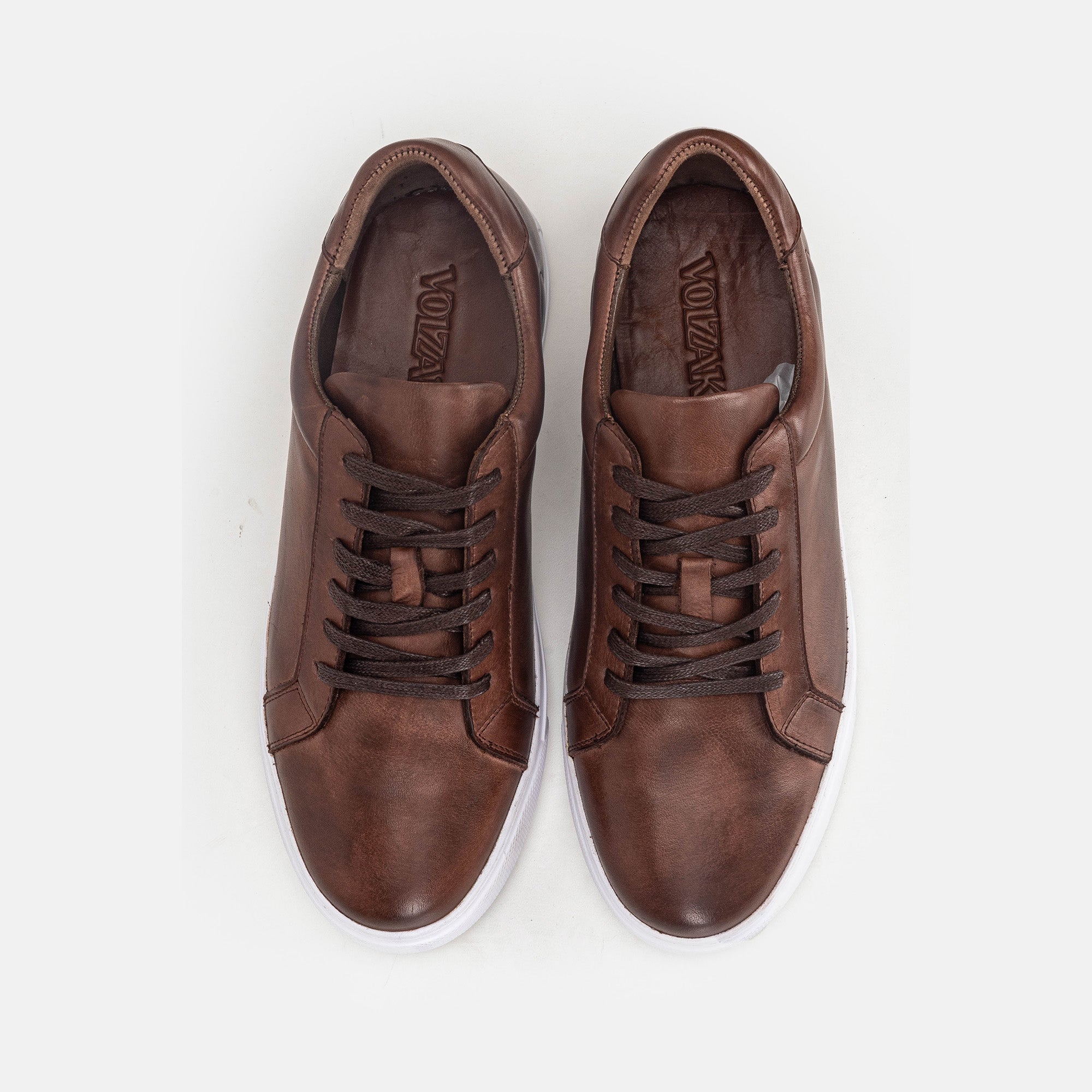 Volzak 1527 Basket en cuir Marron