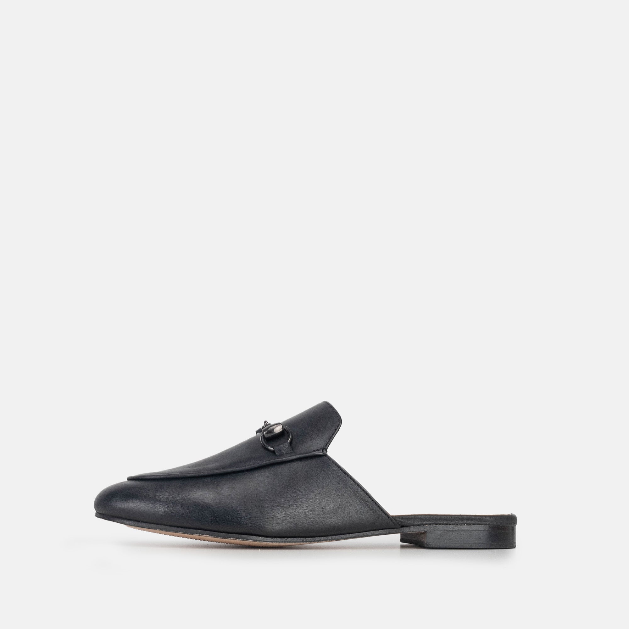 Volzak 3060 Mule en cuir Noir
