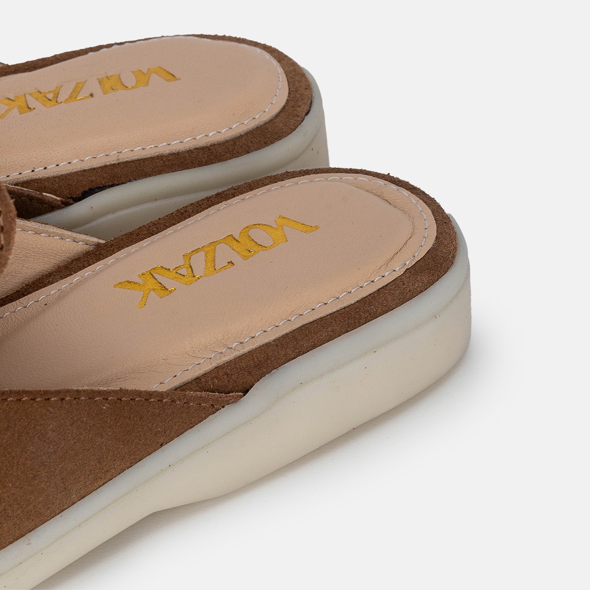 Volzak 0777 Camel suede mule