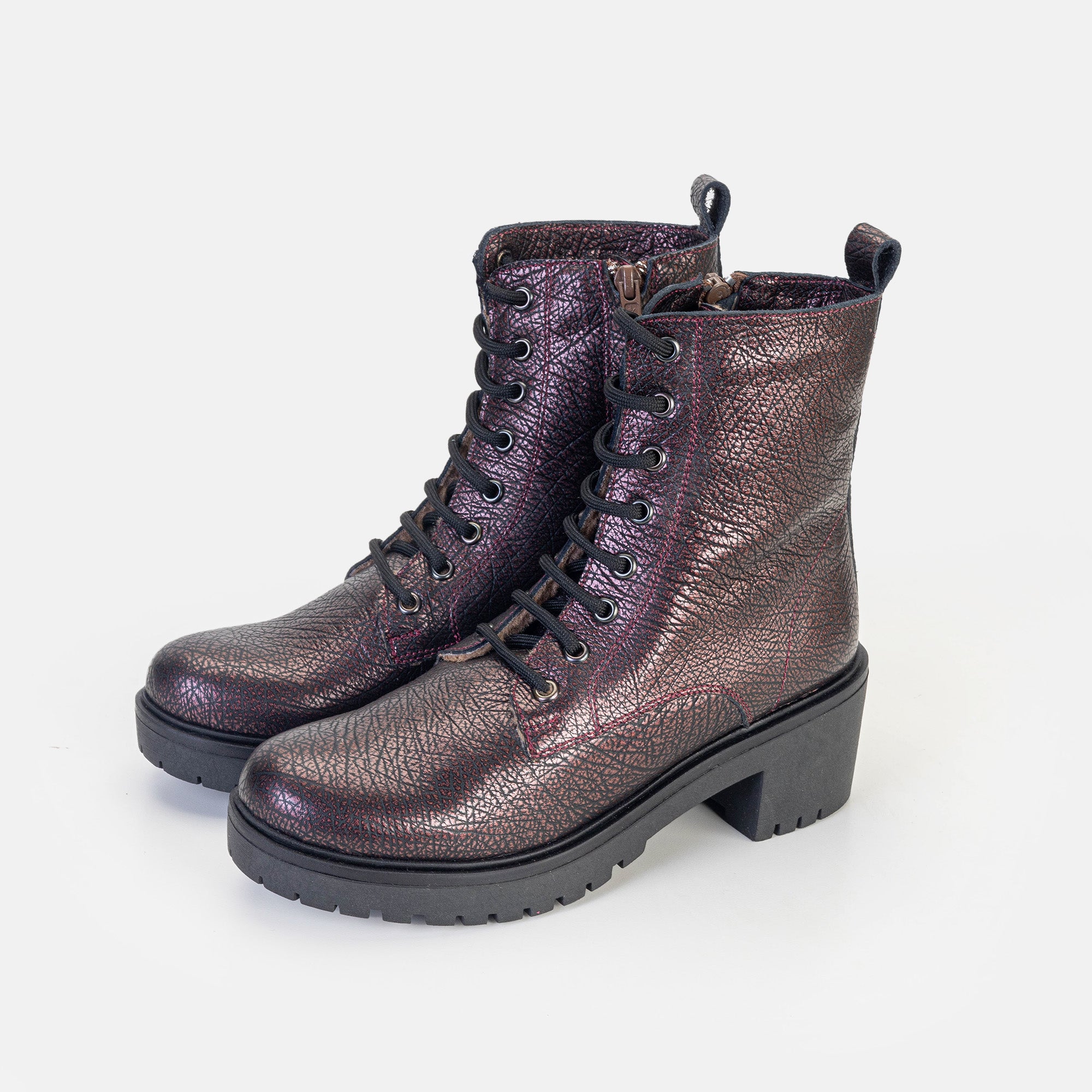 Volzak 3033 Grained Bordeaux Leather Ankle Boot