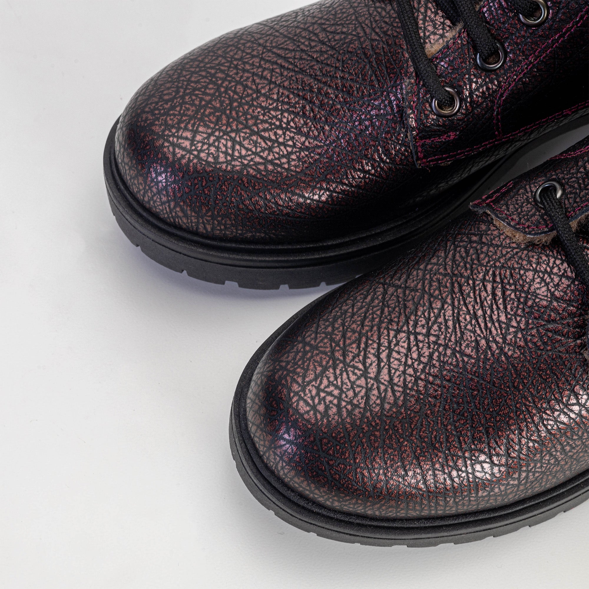 Volzak 3033 Grained Bordeaux Leather Ankle Boot