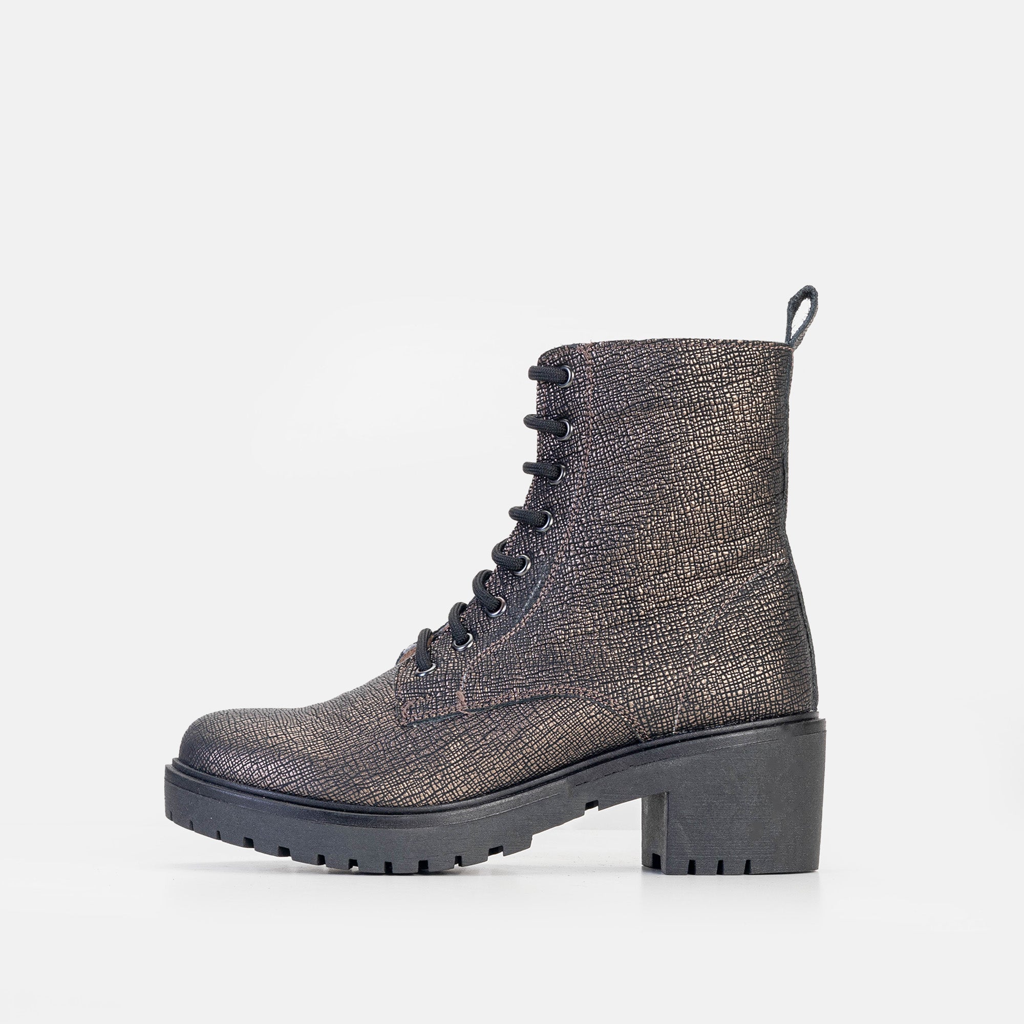 Volzak 3033 Grained Copper Leather Ankle Boot