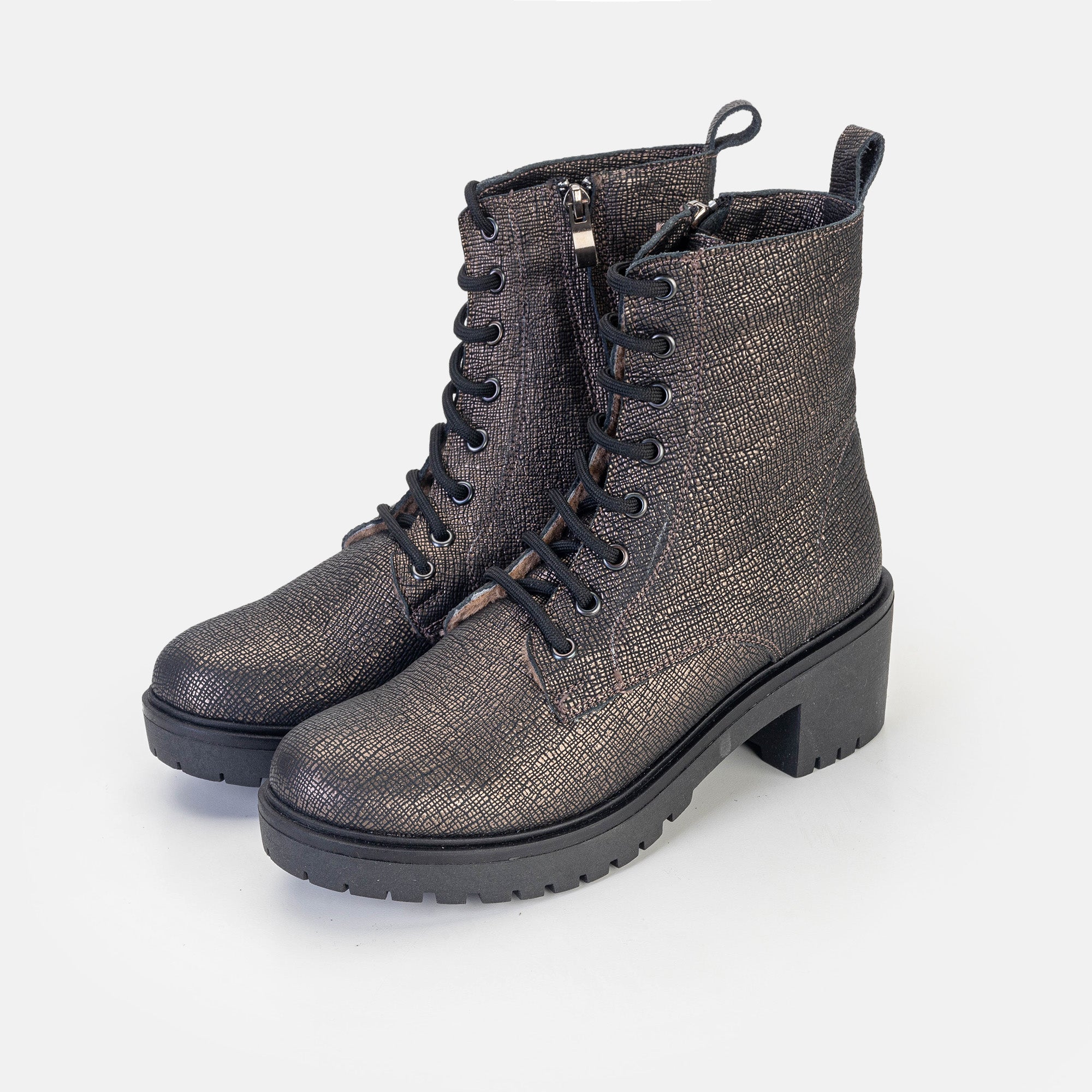 Volzak 3033 Grained Copper Leather Ankle Boot