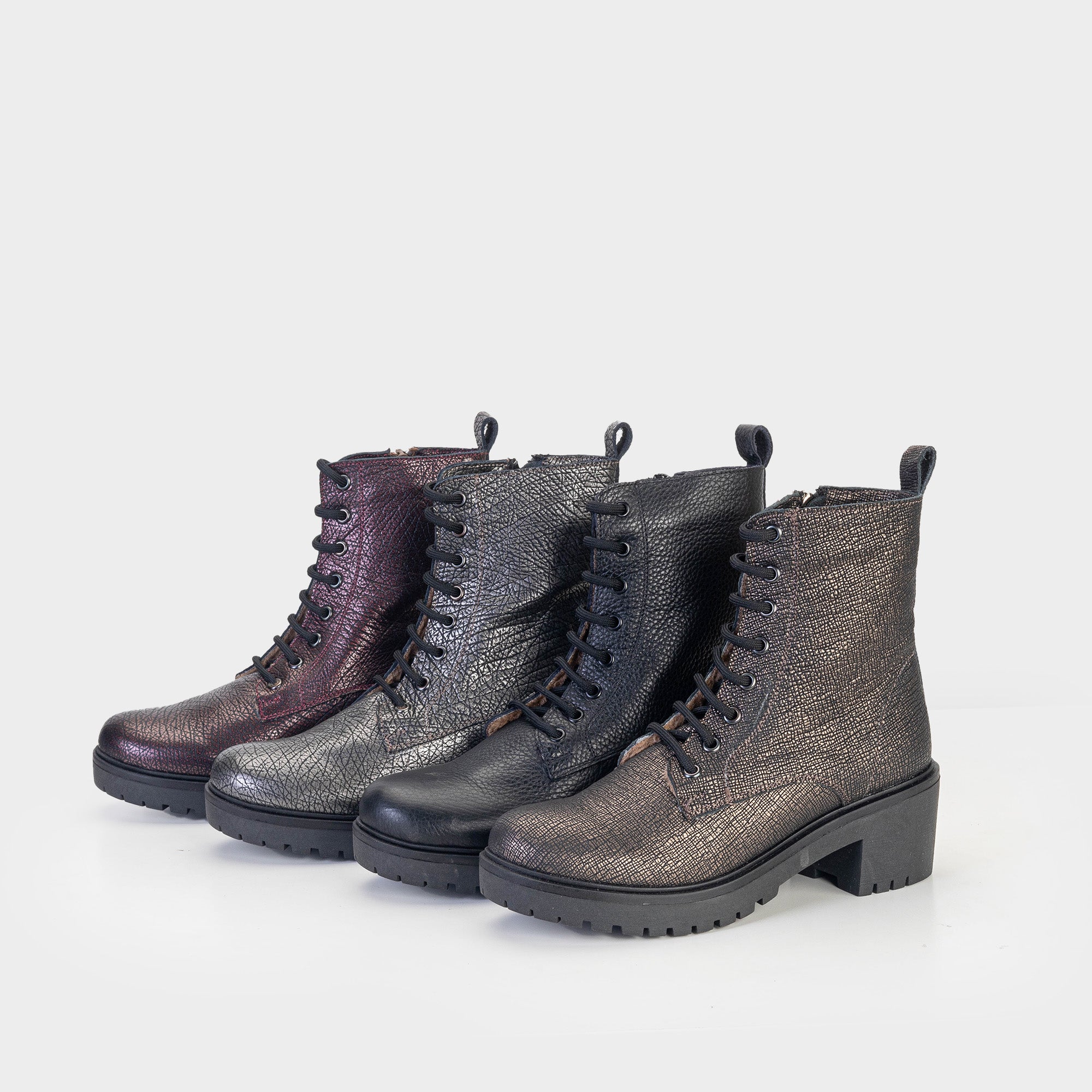 Volzak 3033 Grained Copper Leather Ankle Boot