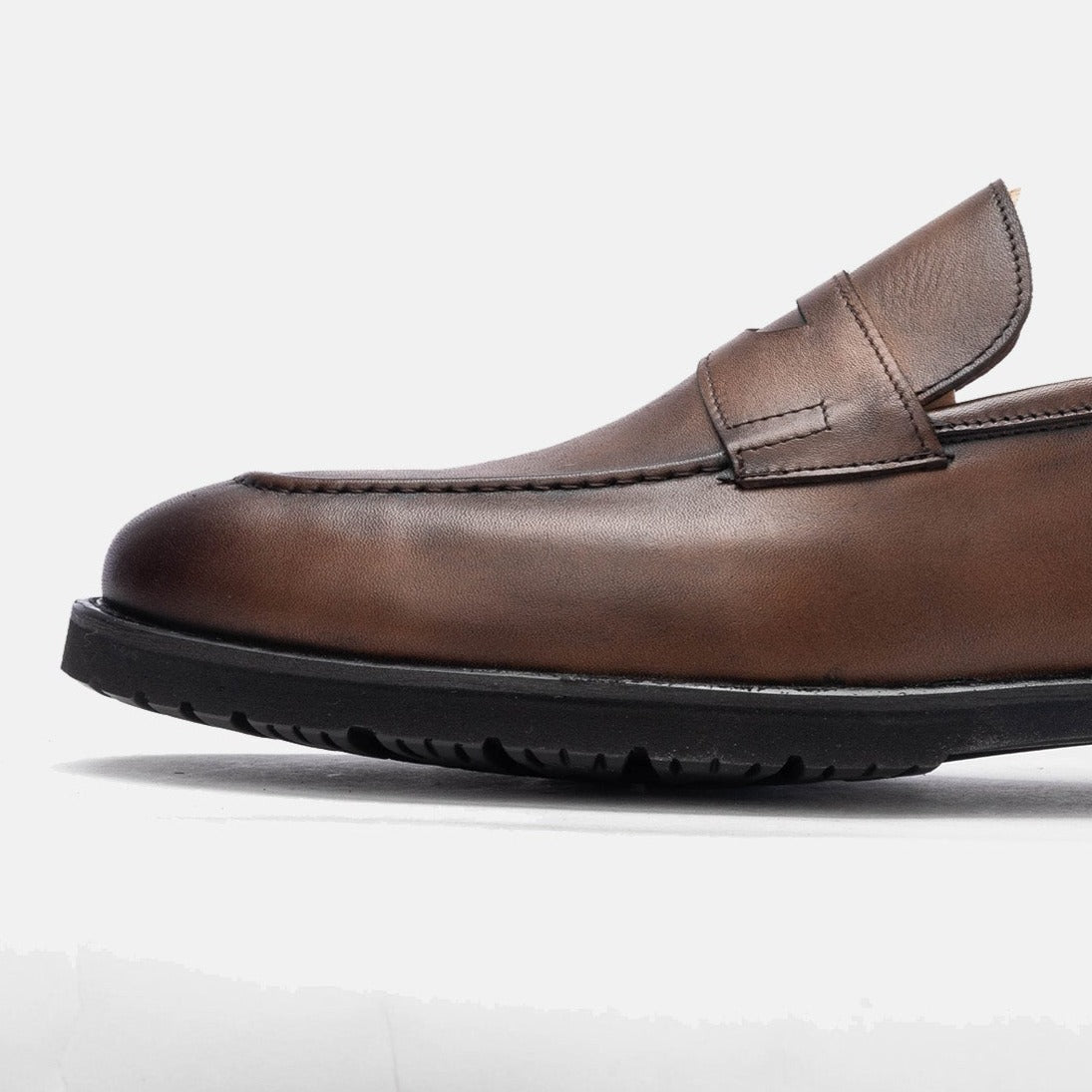 Volzak 5158 chaussure cuir marron vintage