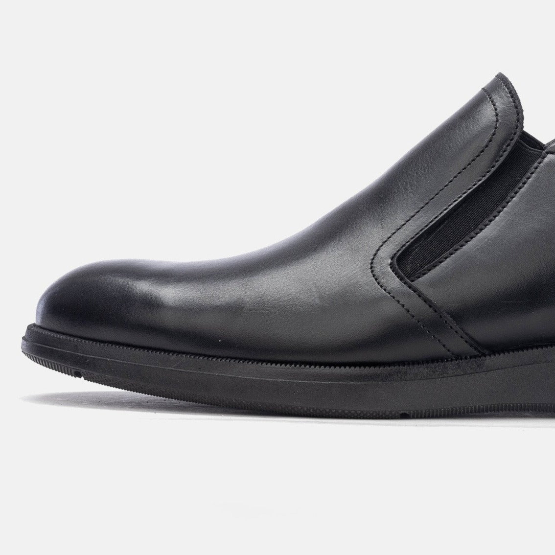 Volzak 5160 demi botte cuir noir