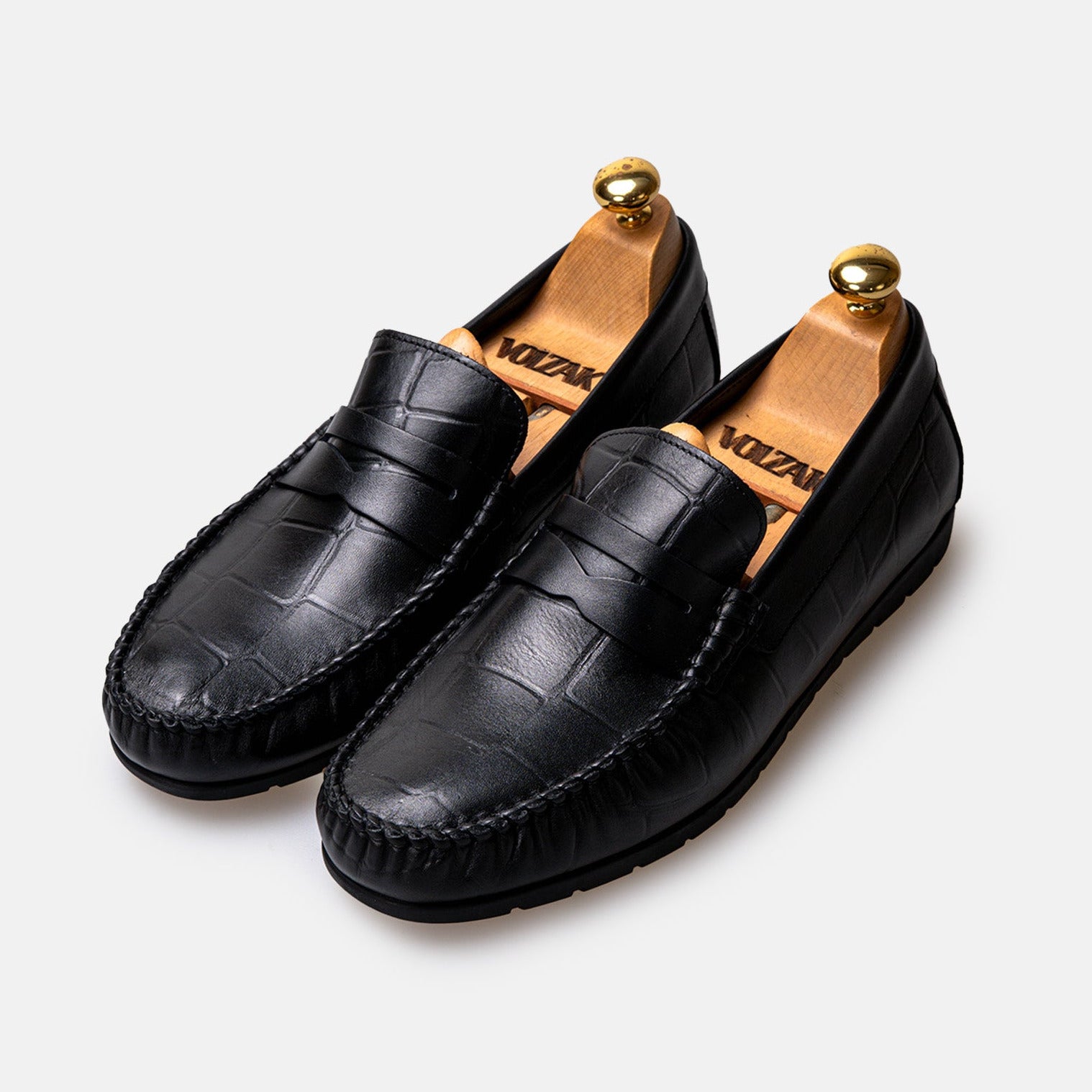 Volzak 048 Mocassin en cuir Noir