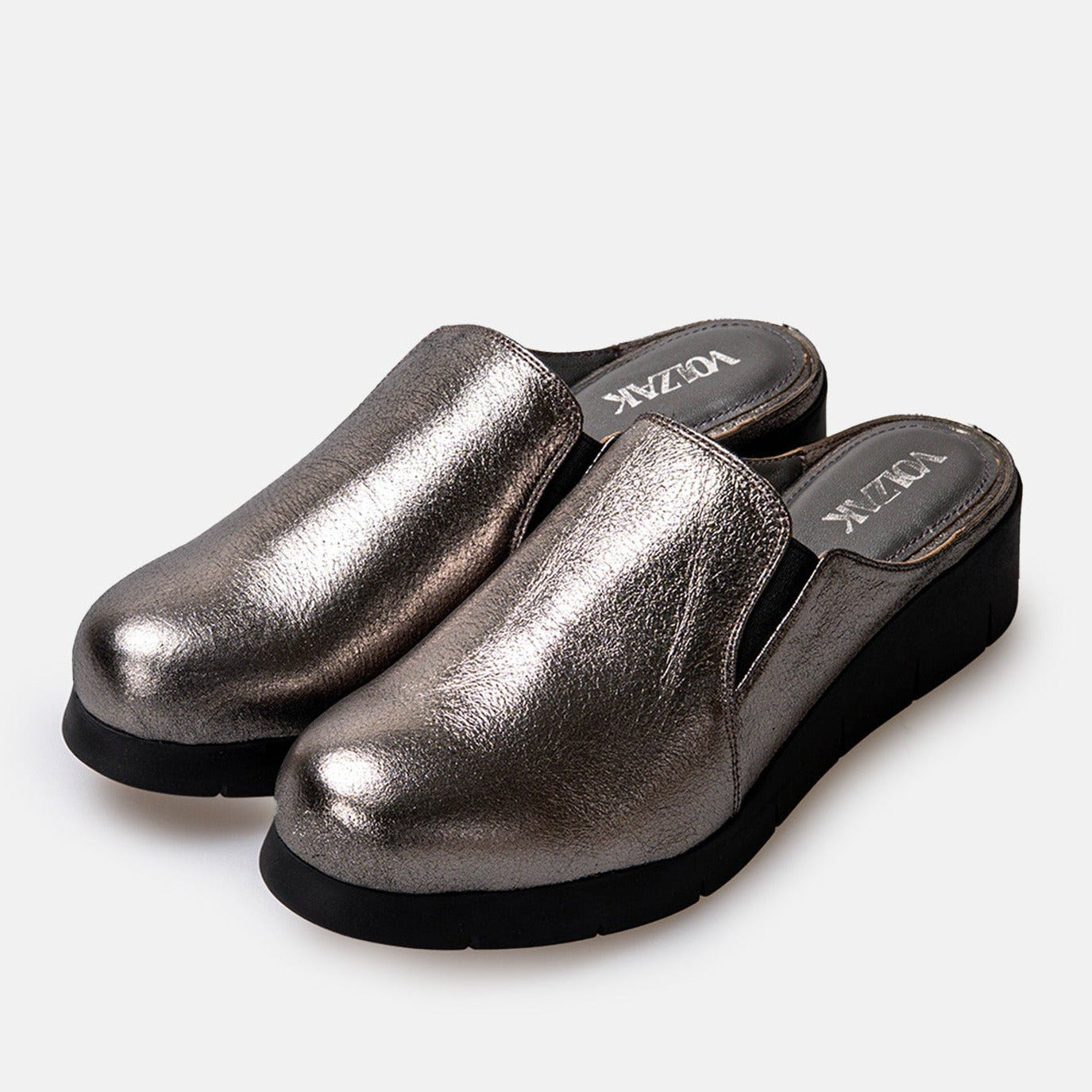Volzak 06 Platinum Leather Clog